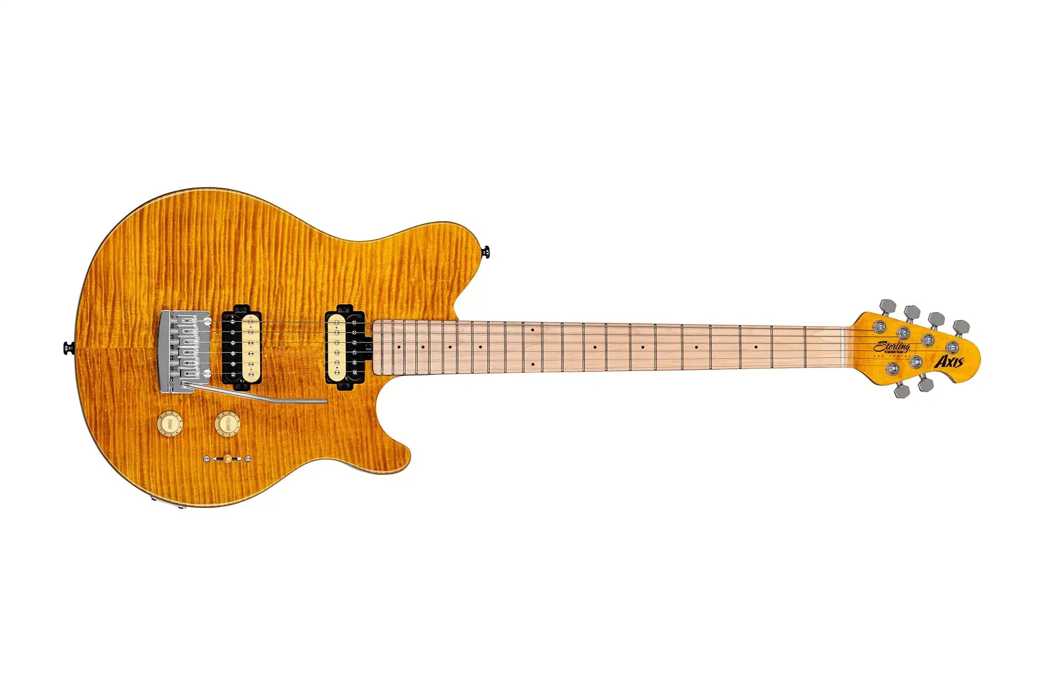 Sterling-AXIS-Flamed-Maple-Electric-Guitar-ALL-FRONT | Terry Carter Music Store