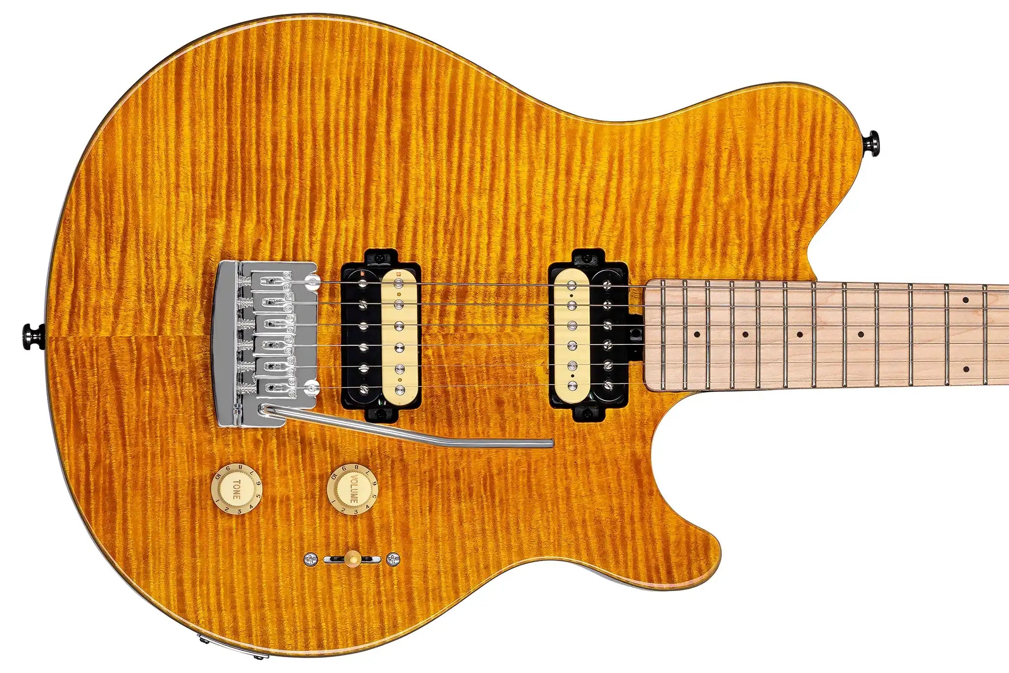 Sterling-AXIS-Flamed-Maple-Electric-Guitar-FRONT | Terry Carter Music Store
