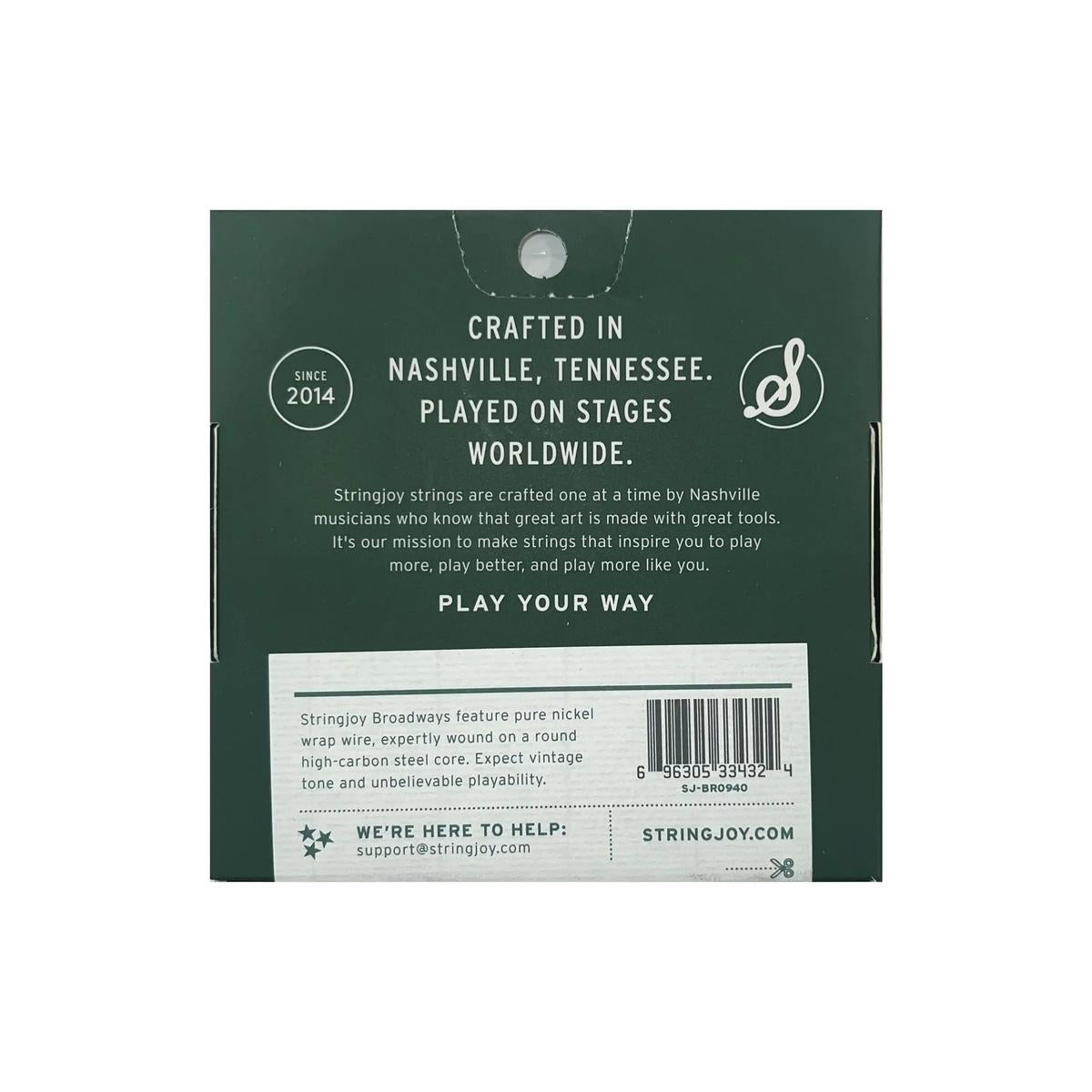 Stringjoy-SJ-BR0940-Guitar-Strings-back | Terry Carter Music Store