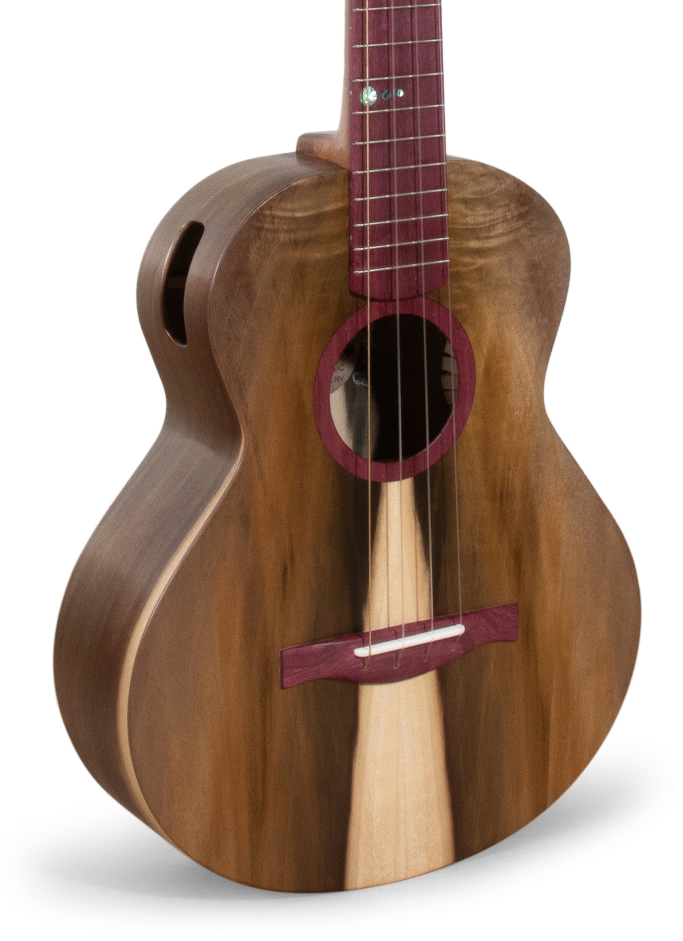 Tyde Music Custom Tenor Ukulele Stunning Rainbow Poplar "Bifrost"