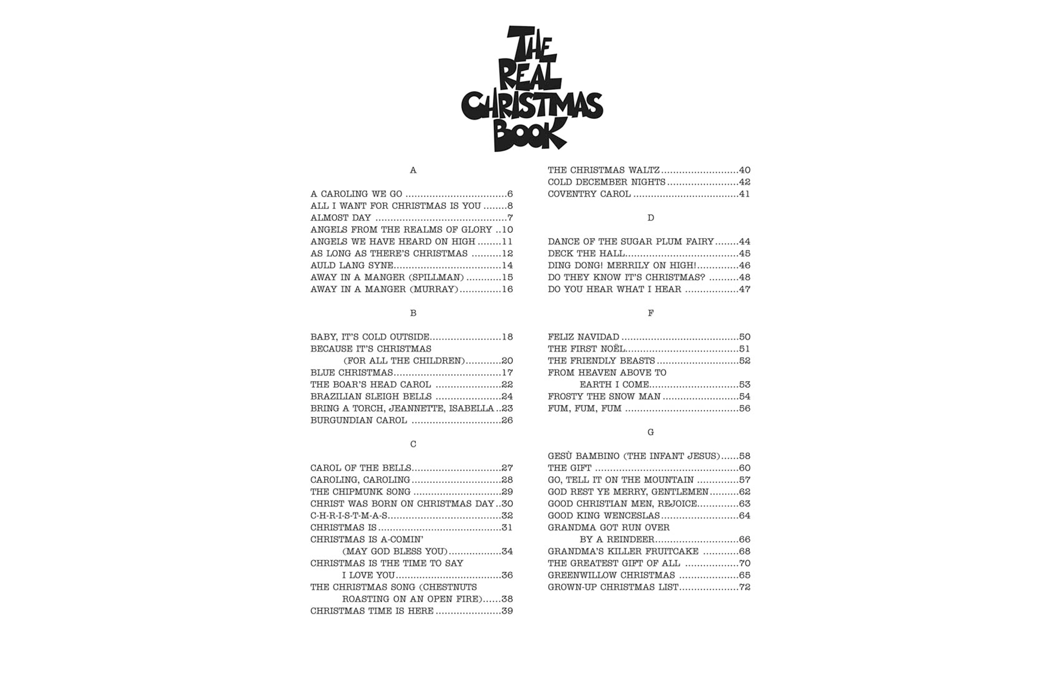 The Real Christmas Book 2nd Edition