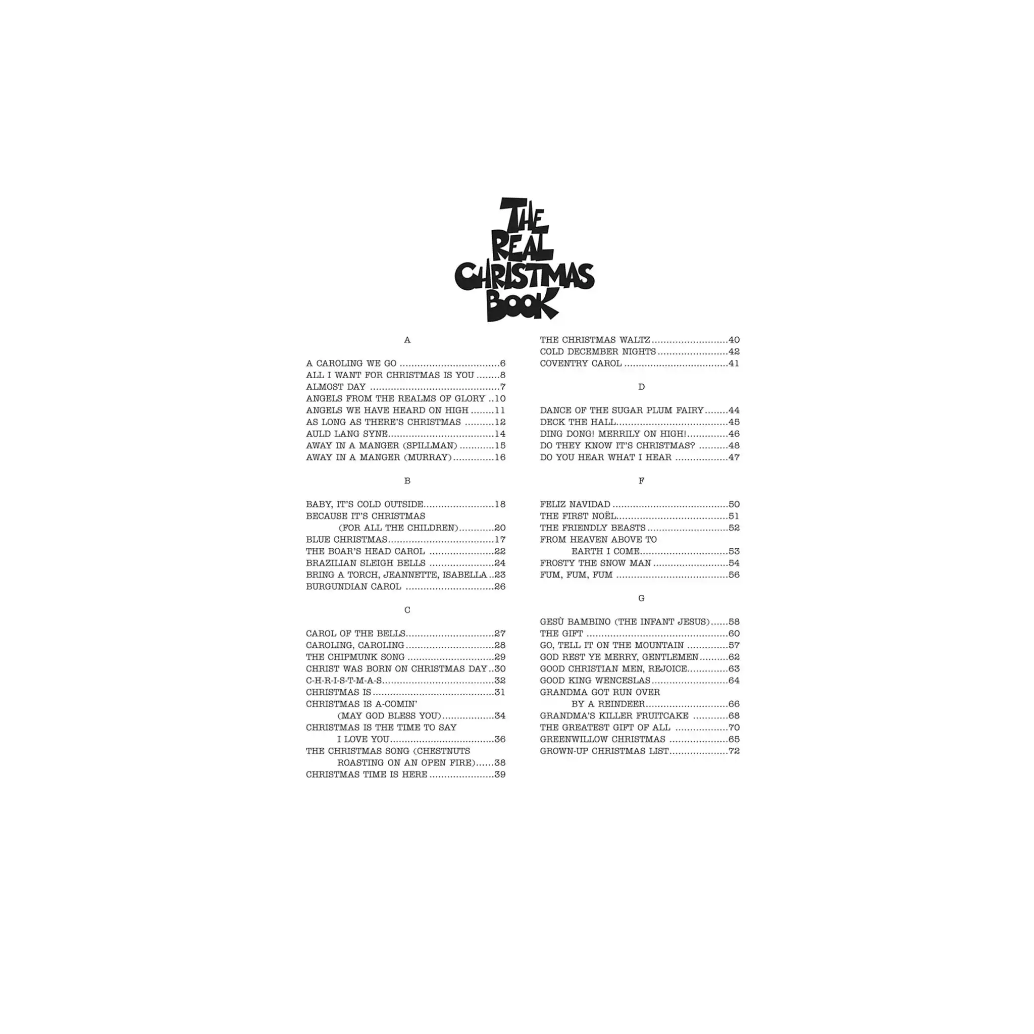 TheRealChristmasBookForUkulele_Guitar_Piano_Voice2ndEdition-sumary | Terry Carter Music Store