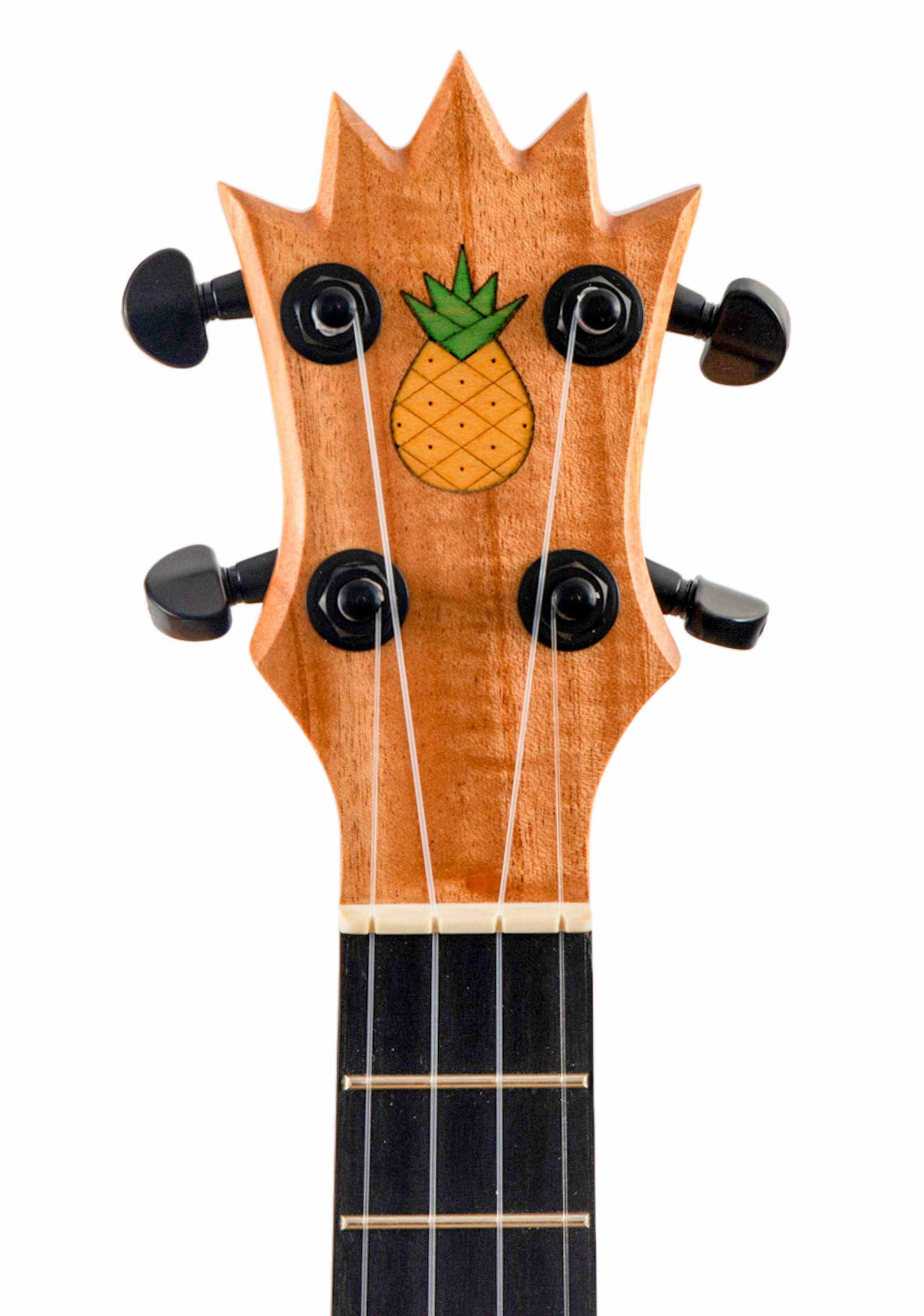 UkeSA Pineapple Sunday Opio Concert Ukulele Solid Acacia "Charles I" by Pops KoAloha (DISCOUNTED $387)