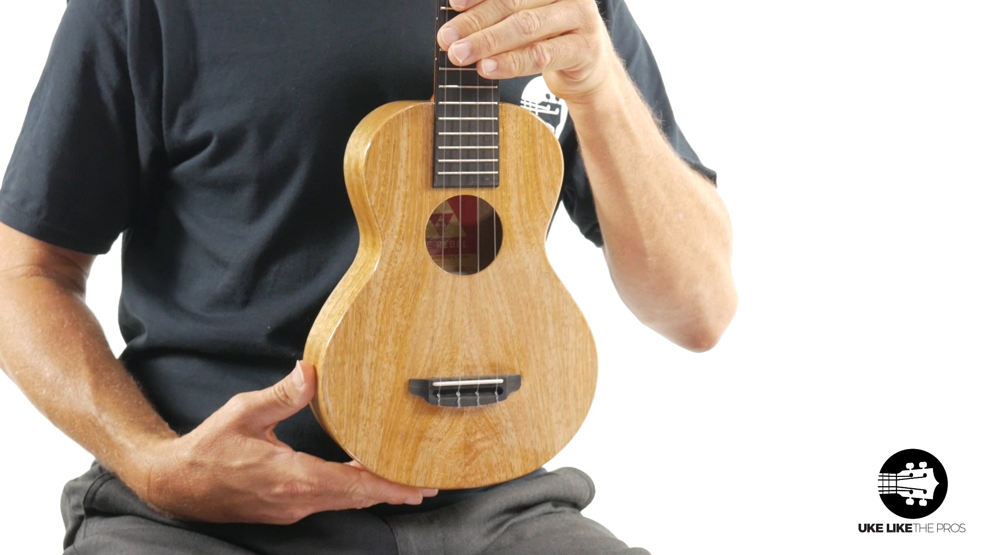 Rebel Double Creme Long Neck Concert Ukulele Mango "Butter"