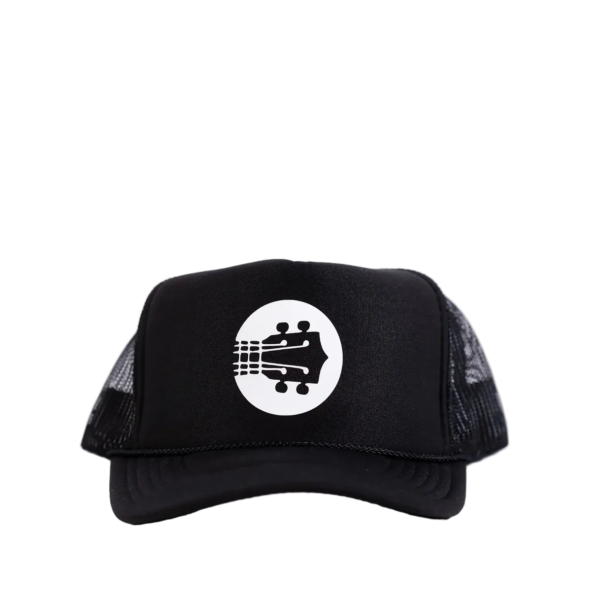 ULTP_Hat_Trucker_Black_Hat_White_Logo_FRONT | Terry Carter Music Store