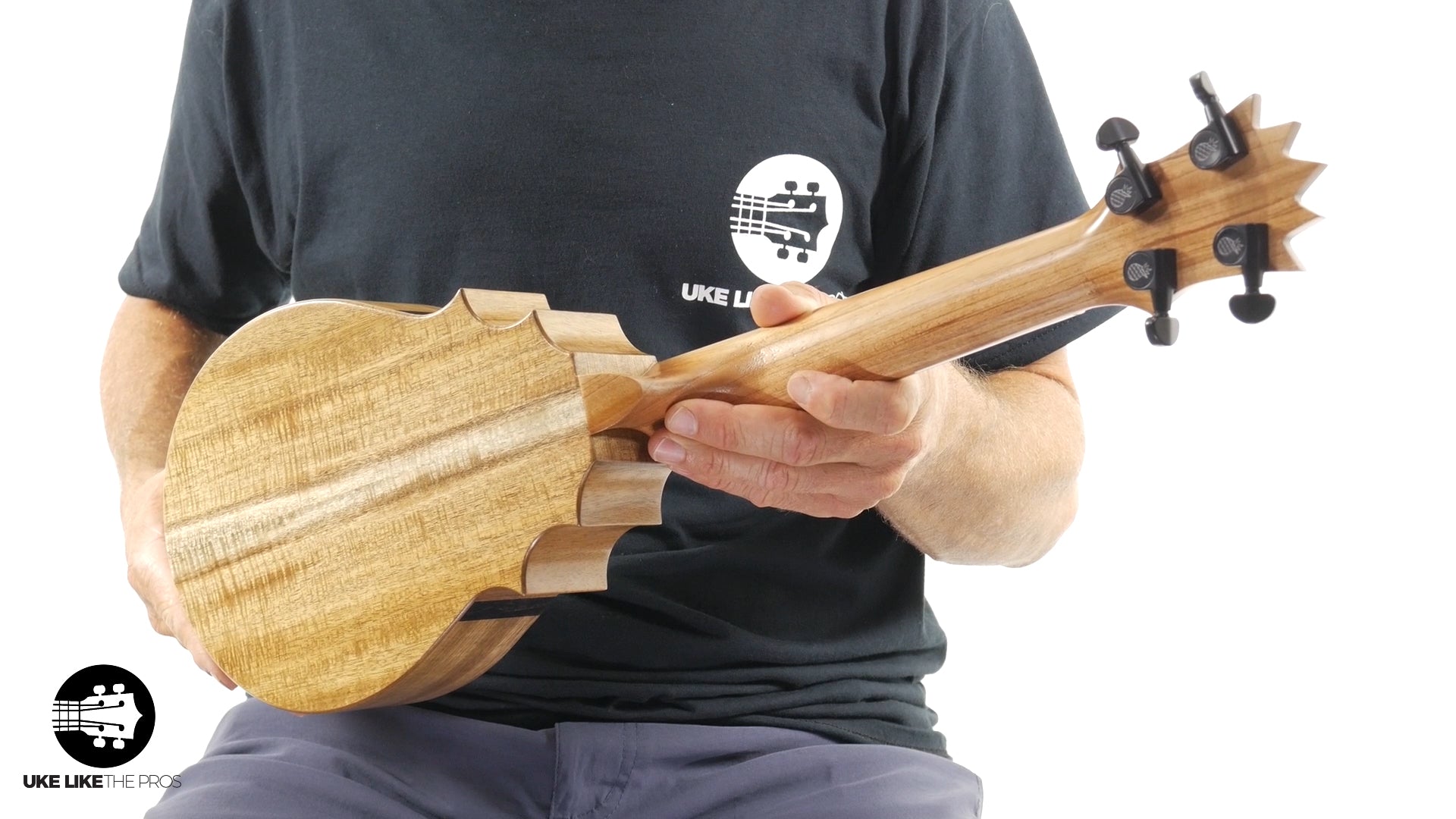 UkeSA Pineapple Sunday Opio Concert Ukulele Acacia "White Fang"