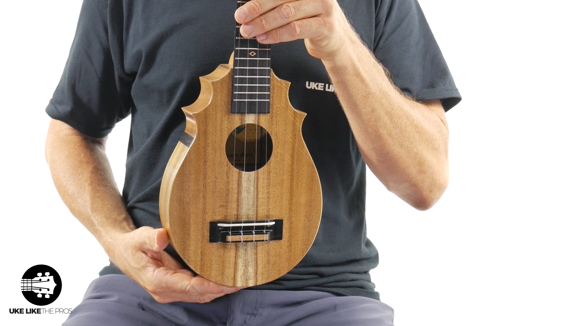 UkeSA Pineapple Sunday Opio Concert Ukulele Acacia "White Fang"
