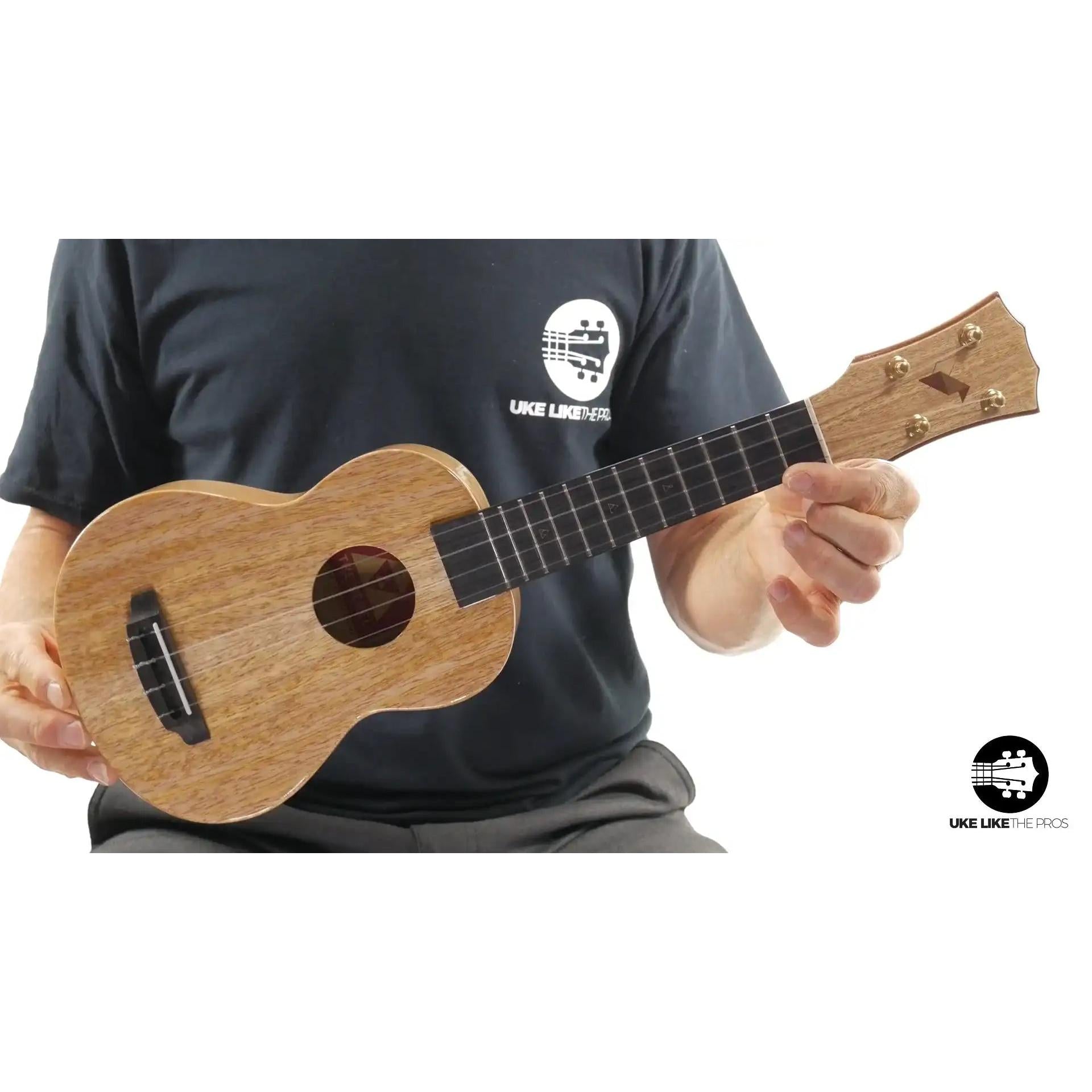 Little Giant soprano ukulele with natural wood finish featured at Terry Carter Music Store