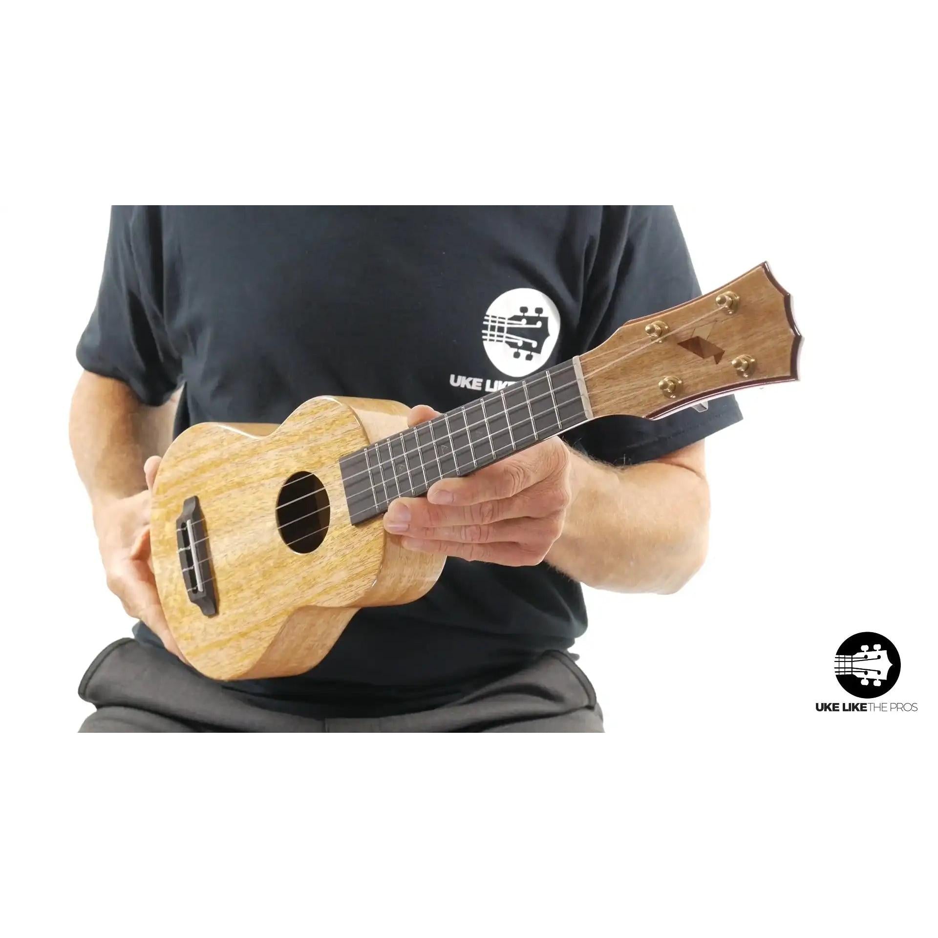 Little Giant soprano ukulele with natural wood finish, showcased at Terry Carter Music Store
