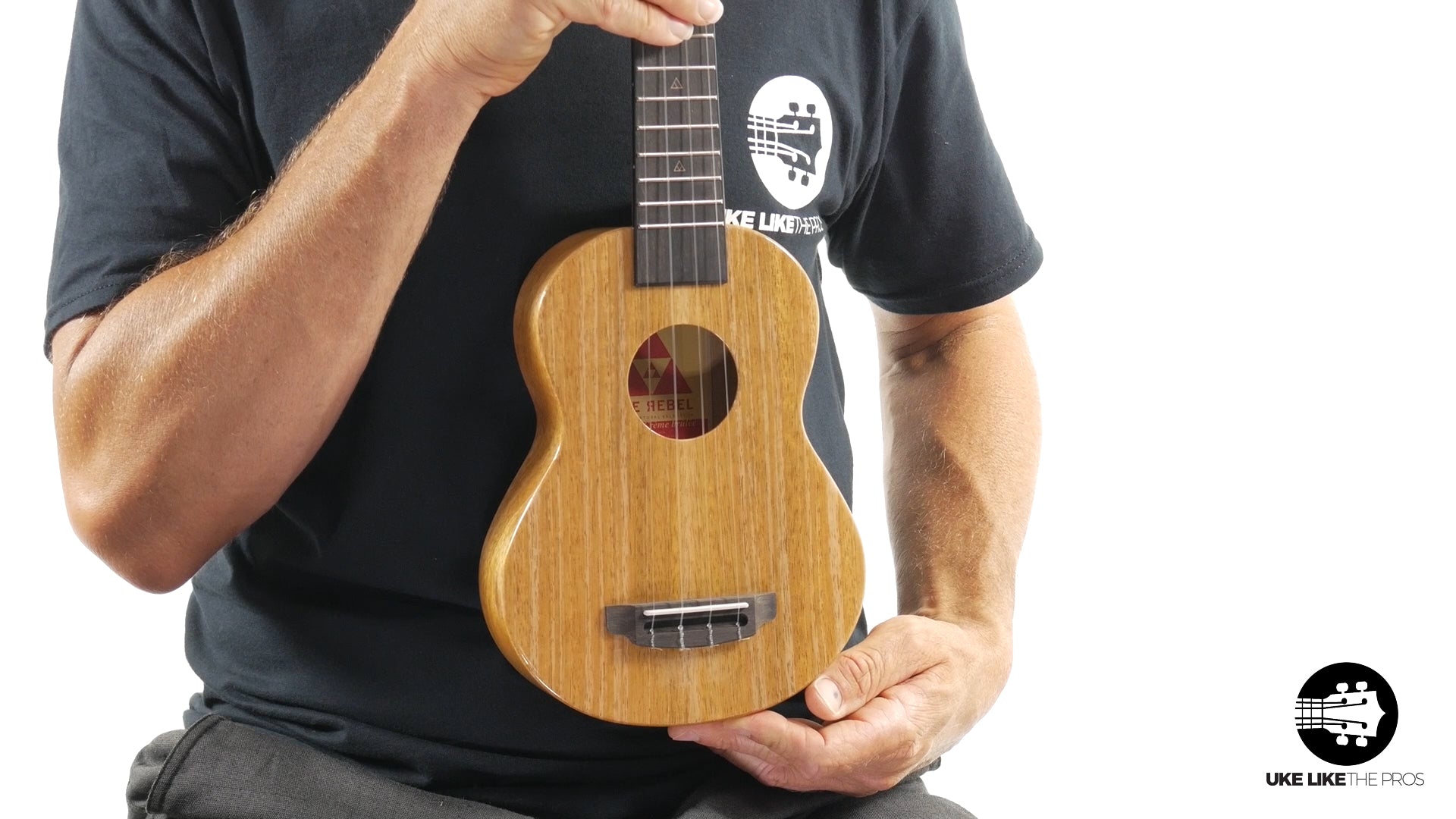 Rebel Creme Brulee Soprano Ukulele Mango "Mini T-Rex"