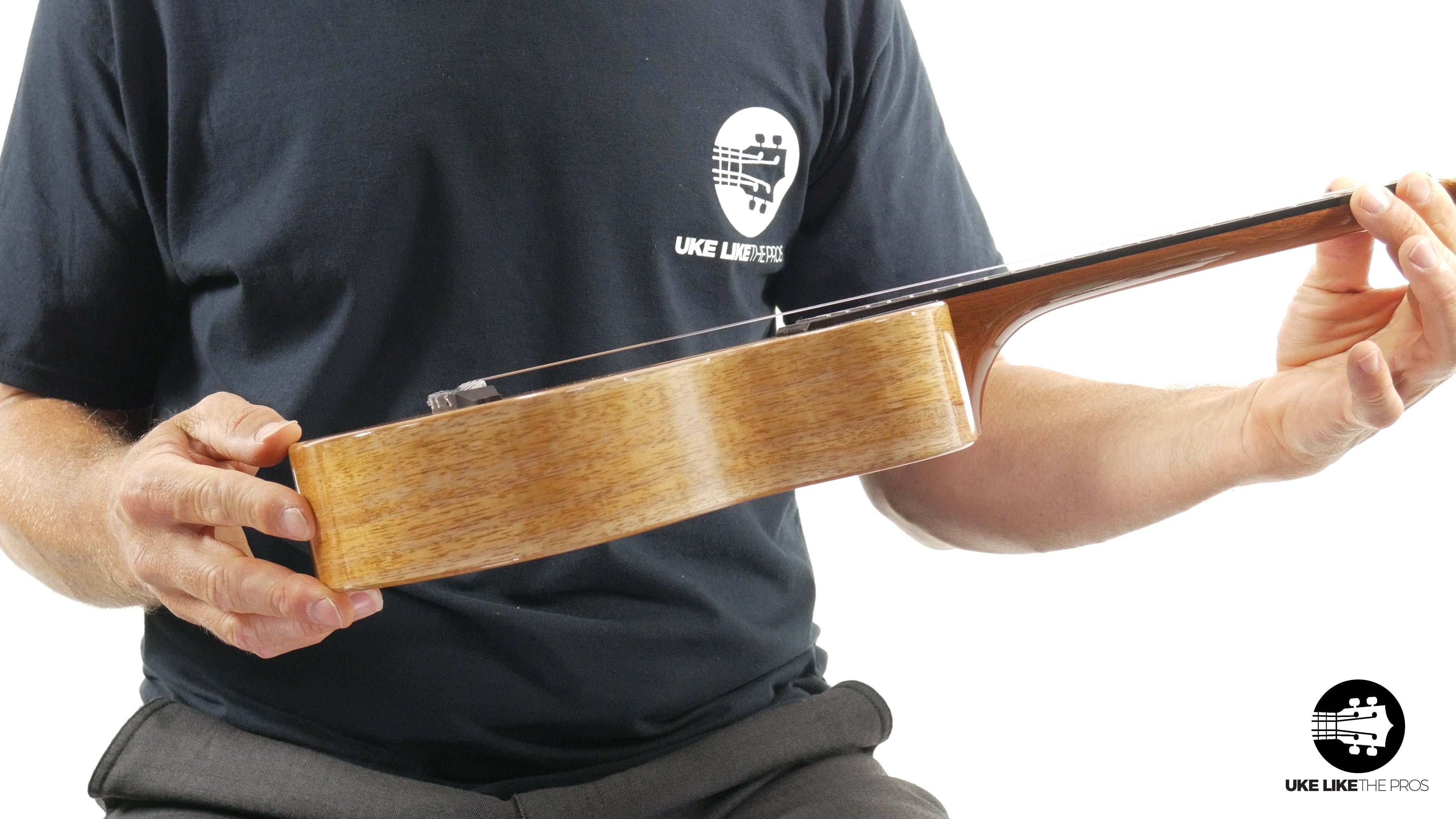 Rebel Double Creme Long Neck Concert Ukulele Mango "Fool's Gold"