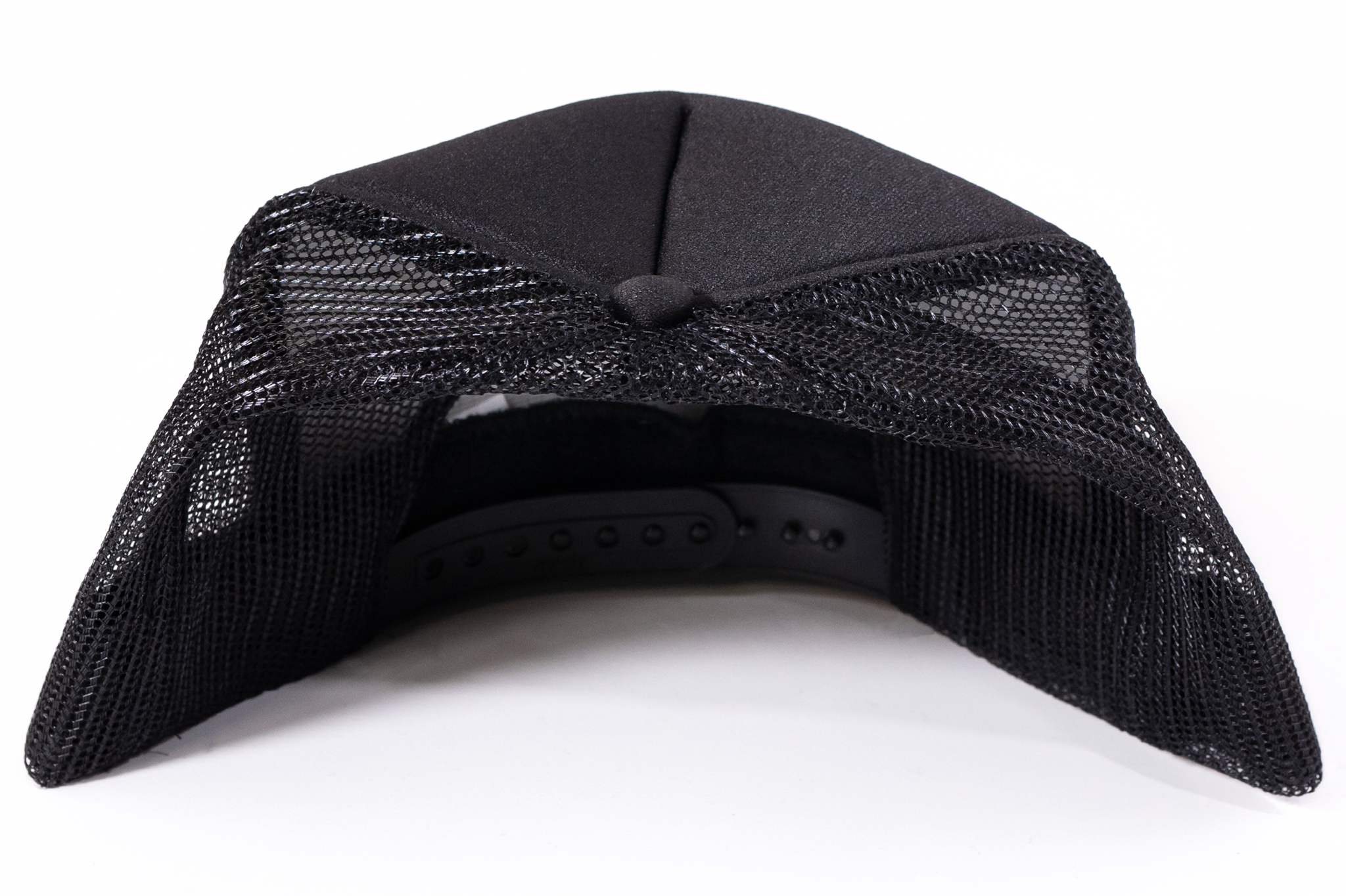 ULTP Trucker Hat BLACK Hat WHITE Logo