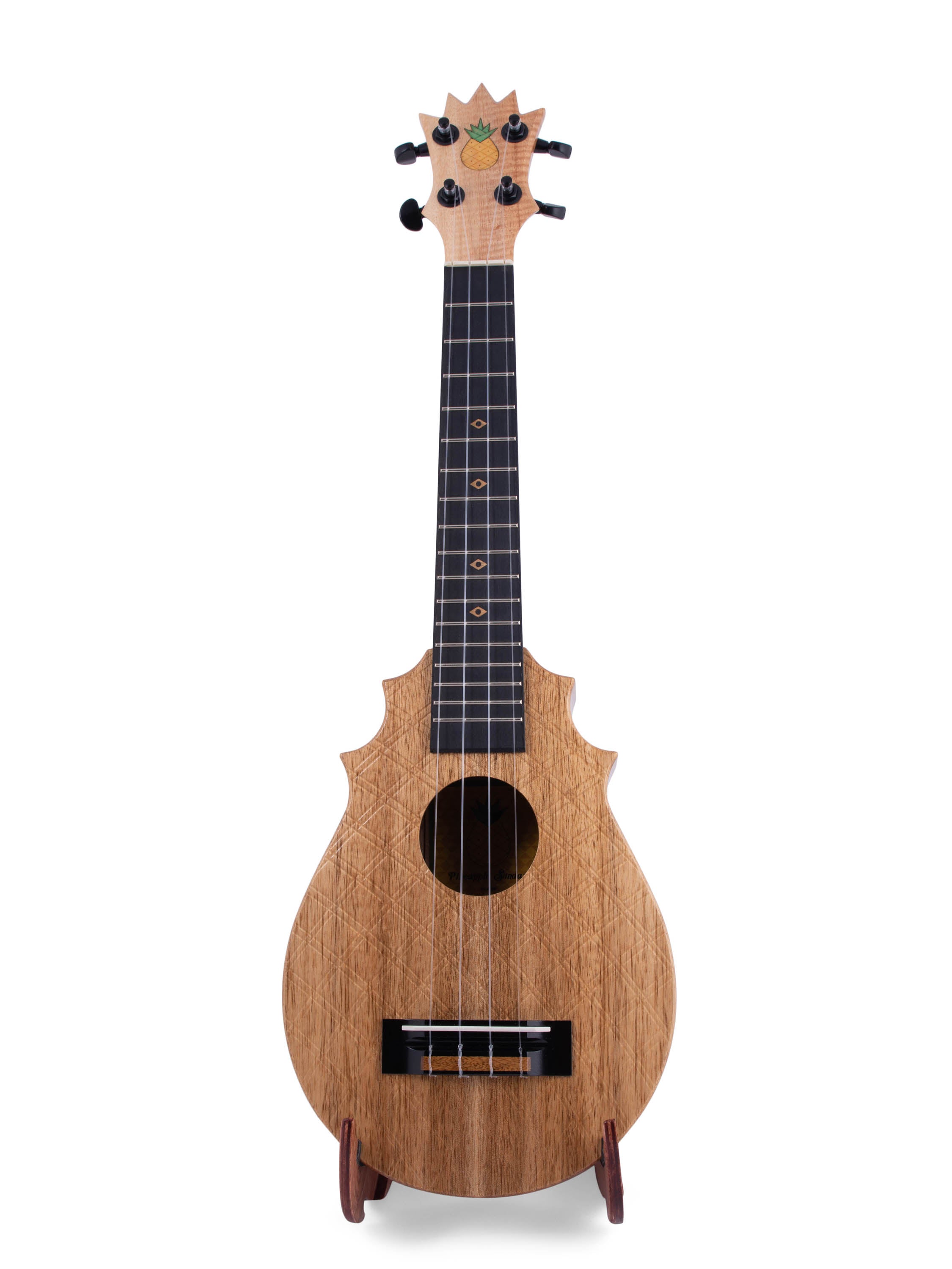 UkeSA Pineapple Sunday Opio Concert Ukulele Solid Acacia "Augustus" by Pops KoAloha (DISCOUNTED $387)