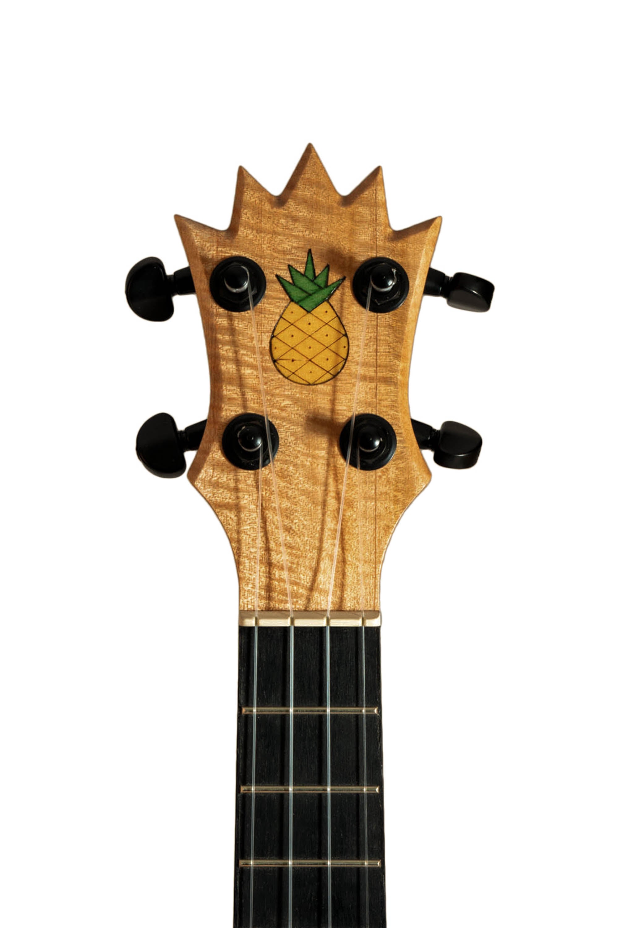 UkeSA Pineapple Sunday Opio Concert Ukulele Solid Acacia "Aurelius" by Pops KoAloha (DISCOUNTED $387)