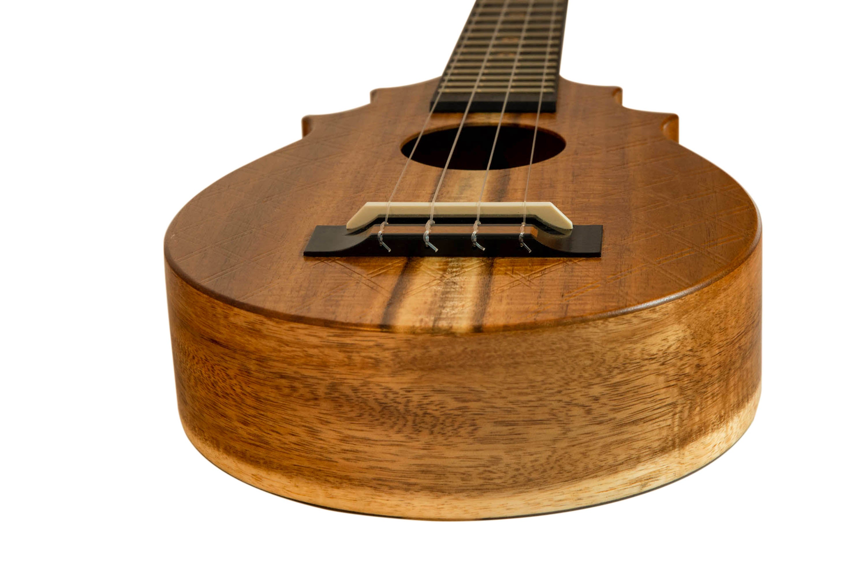 UkeSA Pineapple Sunday Opio Concert Ukulele Solid Acacia "Aurelius" by Pops KoAloha (DISCOUNTED $387)