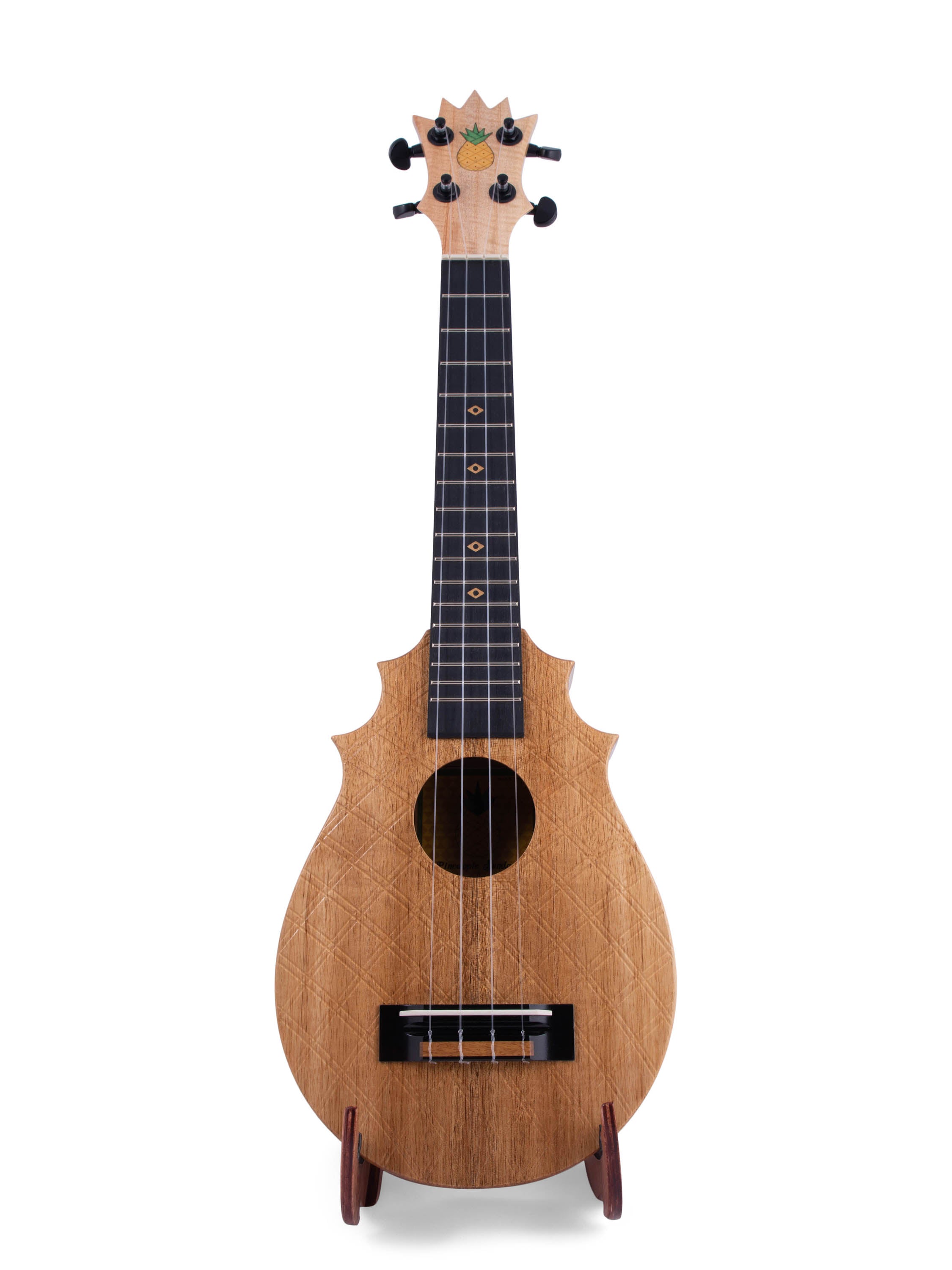 UkeSA Pineapple Sunday Opio Concert Ukulele Solid Acacia "Caesar" by Pops KoAloha (DISCOUNTED $387)