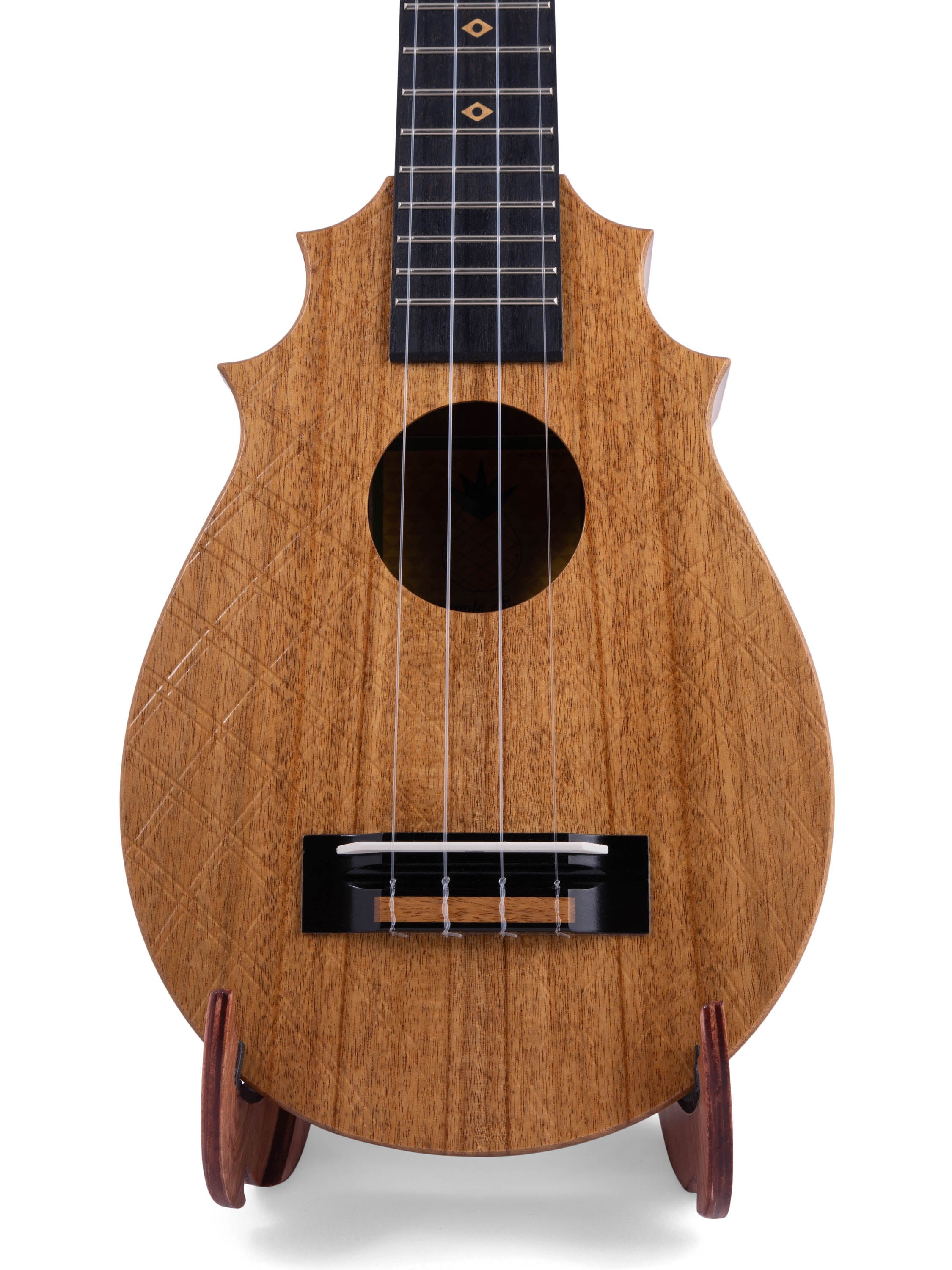 UkeSA Pineapple Sunday Opio Concert Ukulele Solid Acacia "Charlemagne" by Pops KoAloha (DISCOUNTED $387)