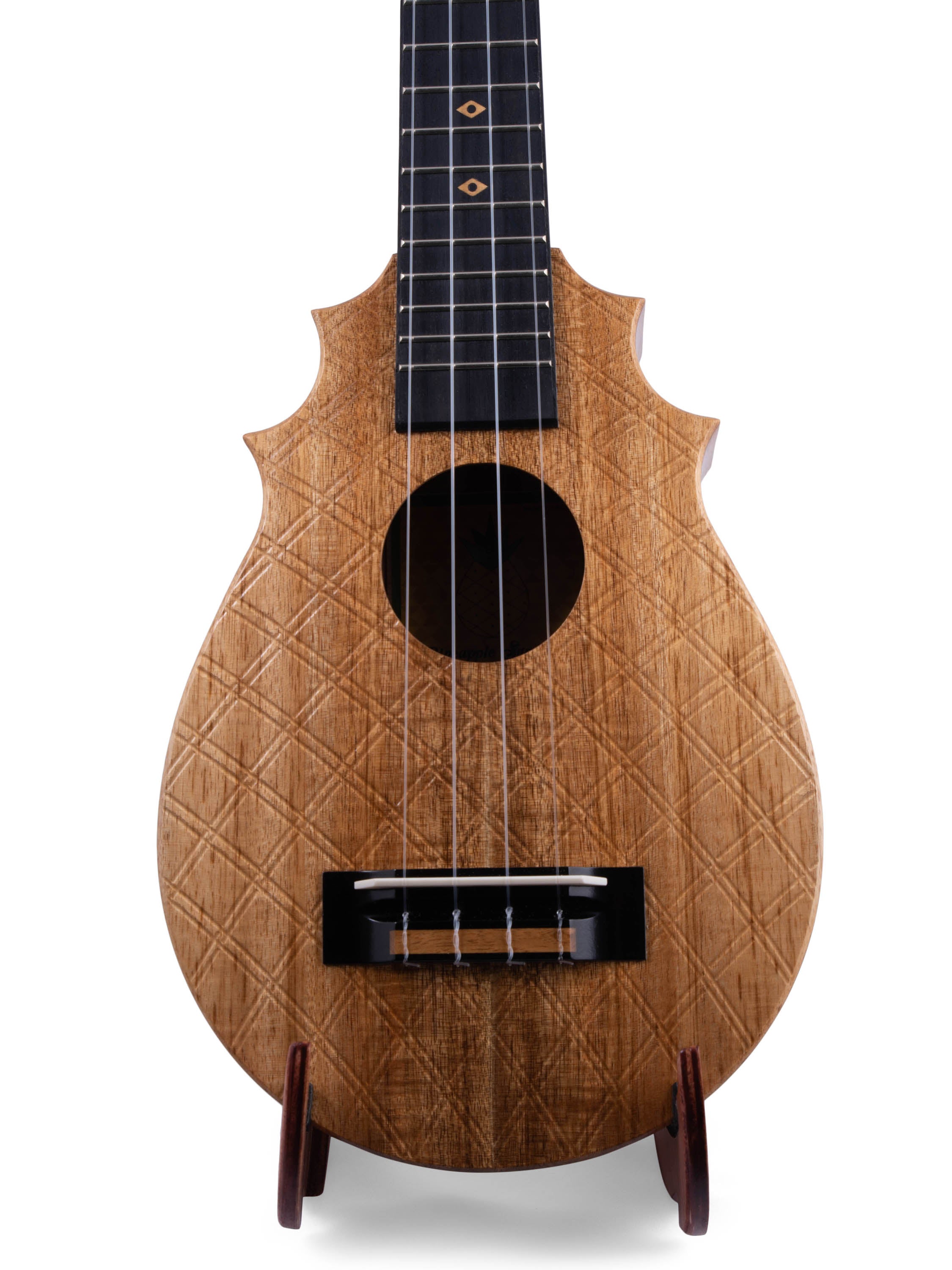 UkeSA Pineapple Sunday Opio Concert Ukulele Solid Acacia "Cyrus" by Pops KoAloha (DISCOUNTED $387)