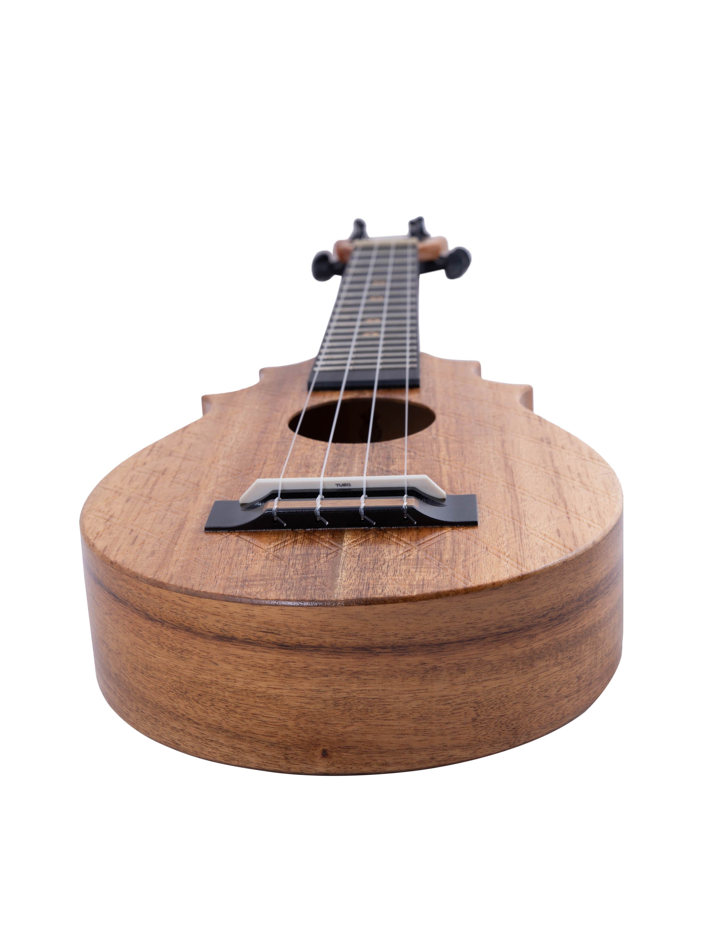 UkeSA Pineapple Sunday Opio Concert Ukulele Solid Acacia "Cyrus" by Pops KoAloha (DISCOUNTED $387)