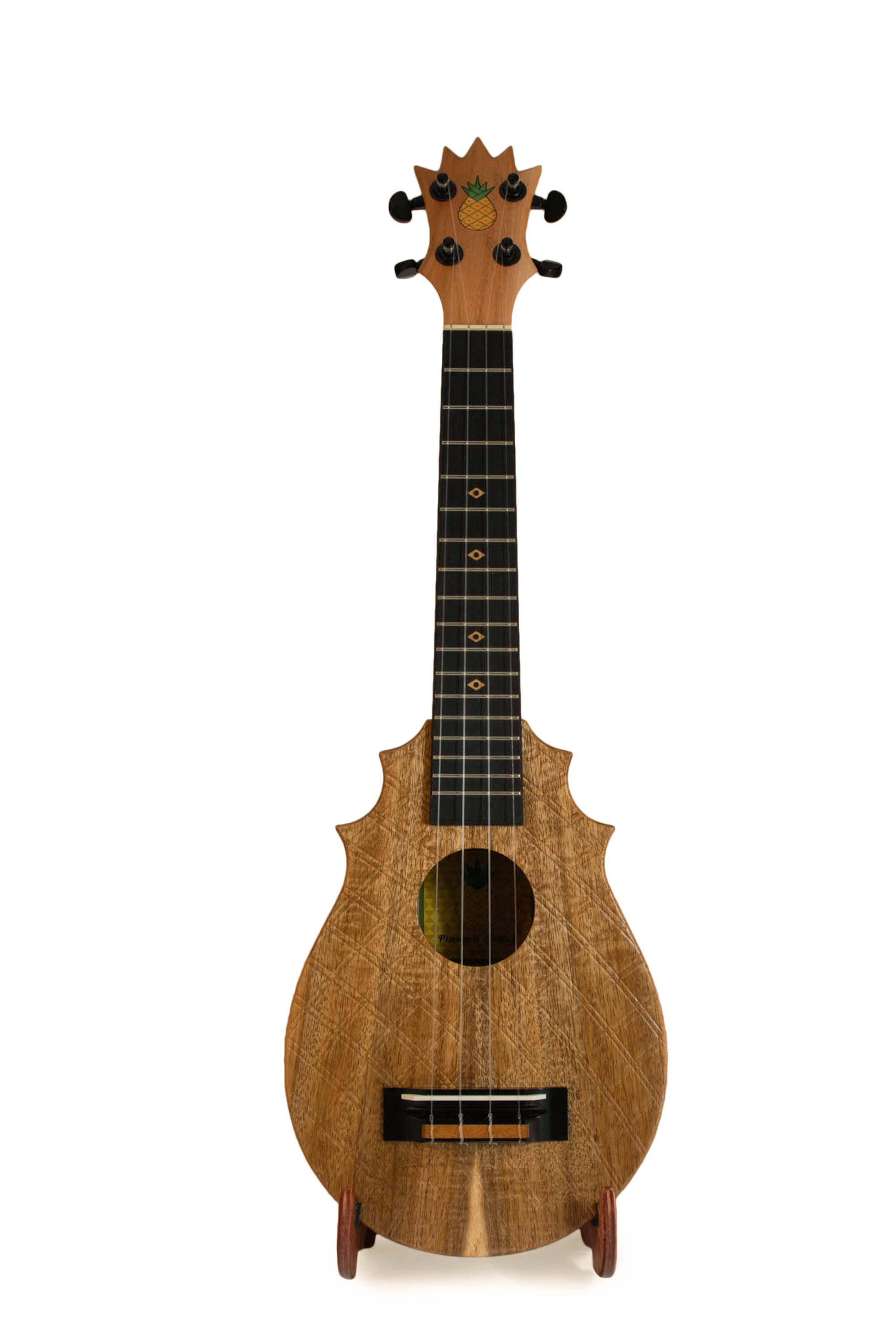 UkeSA Pineapple Sunday Opio Concert Ukulele Solid Acacia "King Alfred" by Pops KoAloha (DISCOUNTED $387)