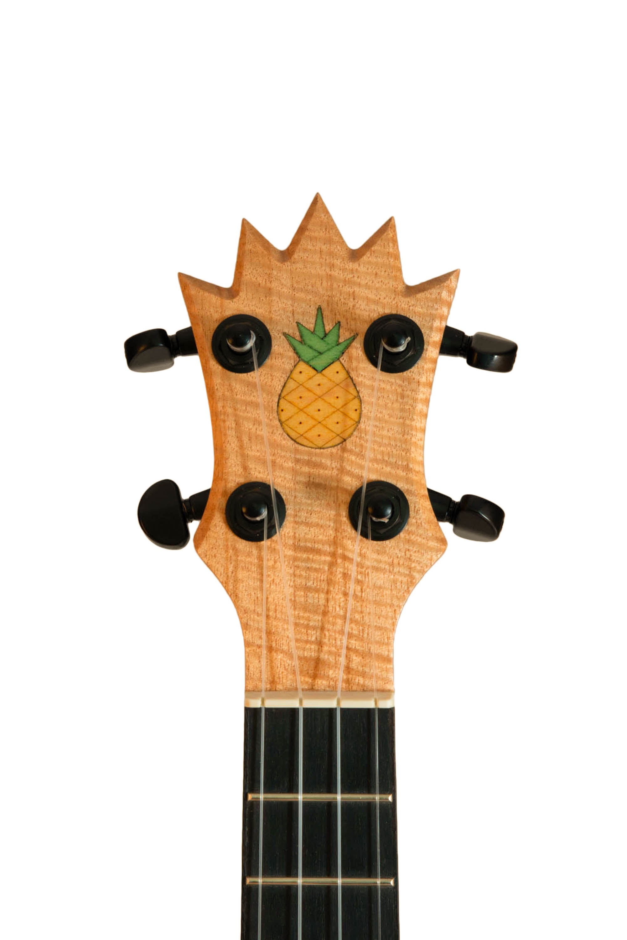 UkeSA Pineapple Sunday Opio Concert Ukulele Solid Acacia "Louis XIV" by Pops KoAloha (DISCOUNTED $387)