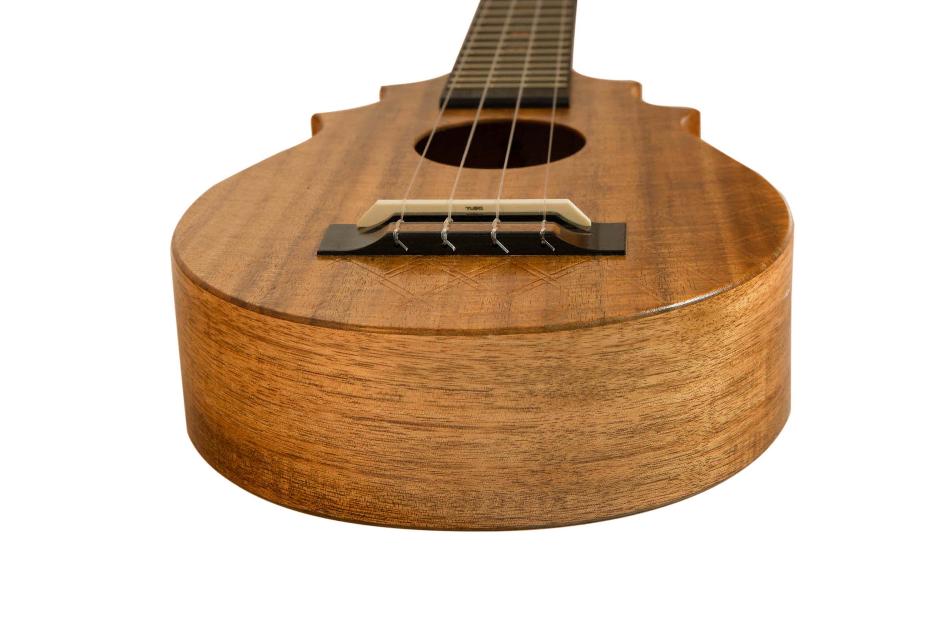 UkeSA Pineapple Sunday Opio Concert Ukulele Solid Acacia "Magnus" by Pops KoAloha (DISCOUNTED $387)