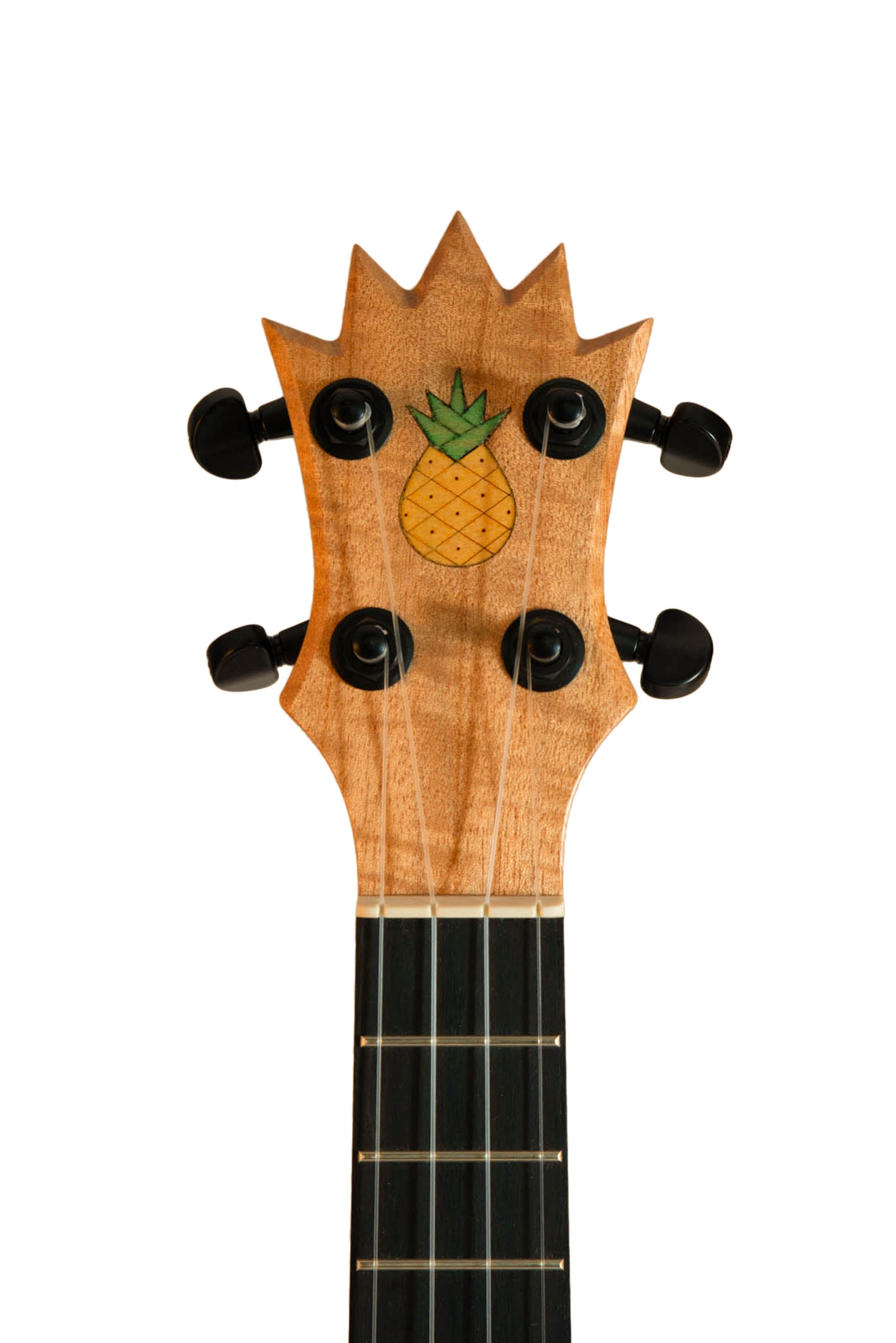 UkeSA Pineapple Sunday Opio Concert Ukulele Solid Acacia "Magnus" by Pops KoAloha (DISCOUNTED $387)