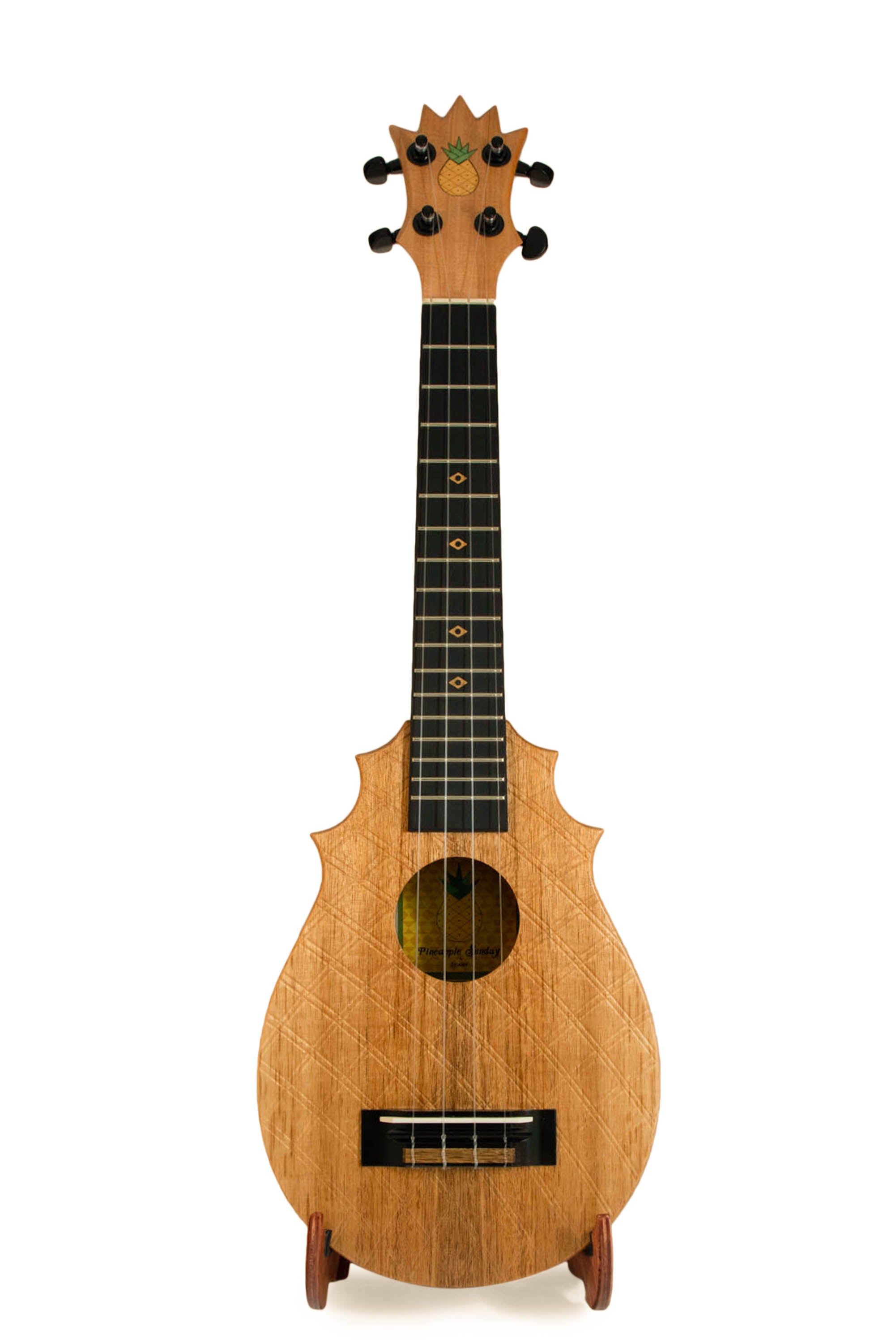 UkeSA Pineapple Sunday Opio Concert Ukulele Solid Acacia "Romeo" by Pops KoAloha (DISCOUNTED $387)