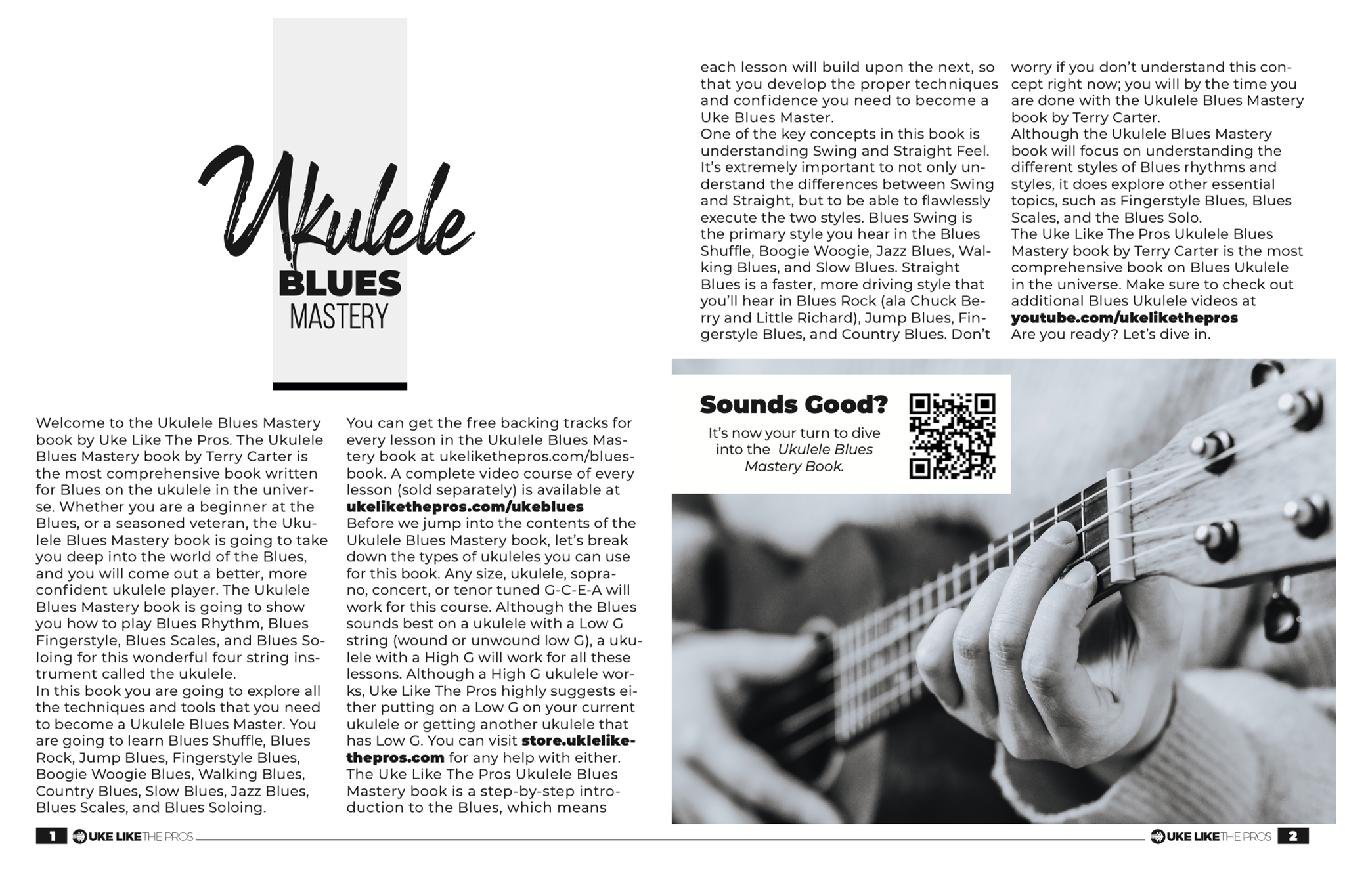 Ukulele Blues Mastery Book Terry Carter