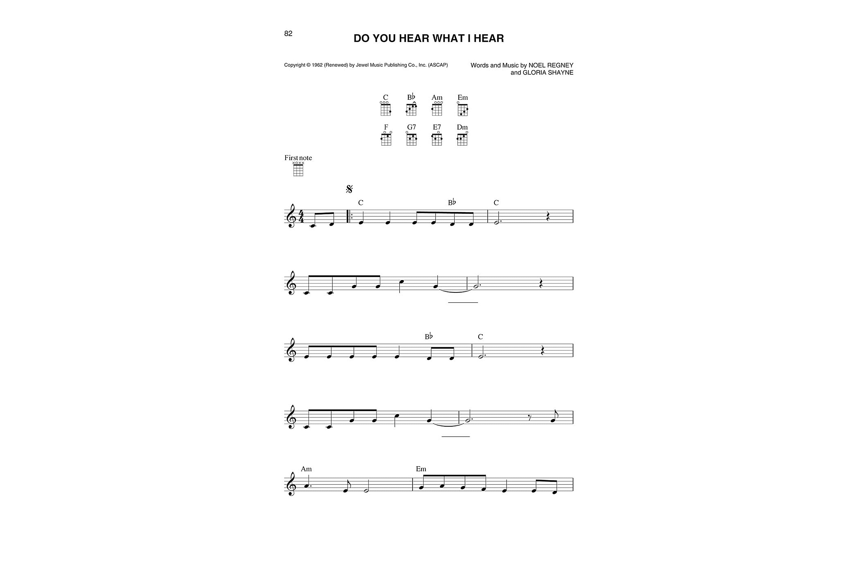 Christmas Ukulele Fake Book