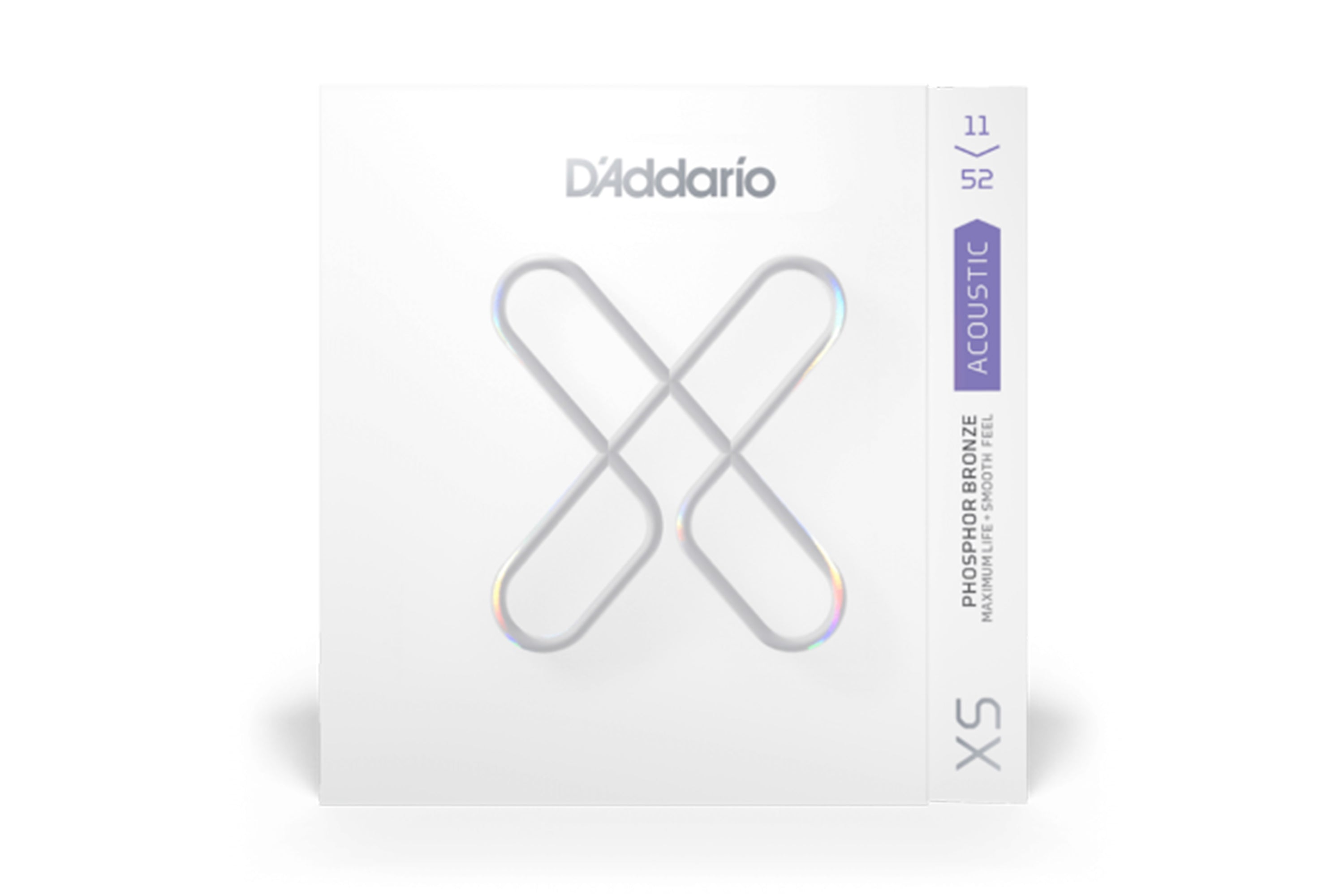 D'addario XSAPB1152 XS Phosphor Bronze Coated Acoustic Guitar Strings - Custom Light .011-.052