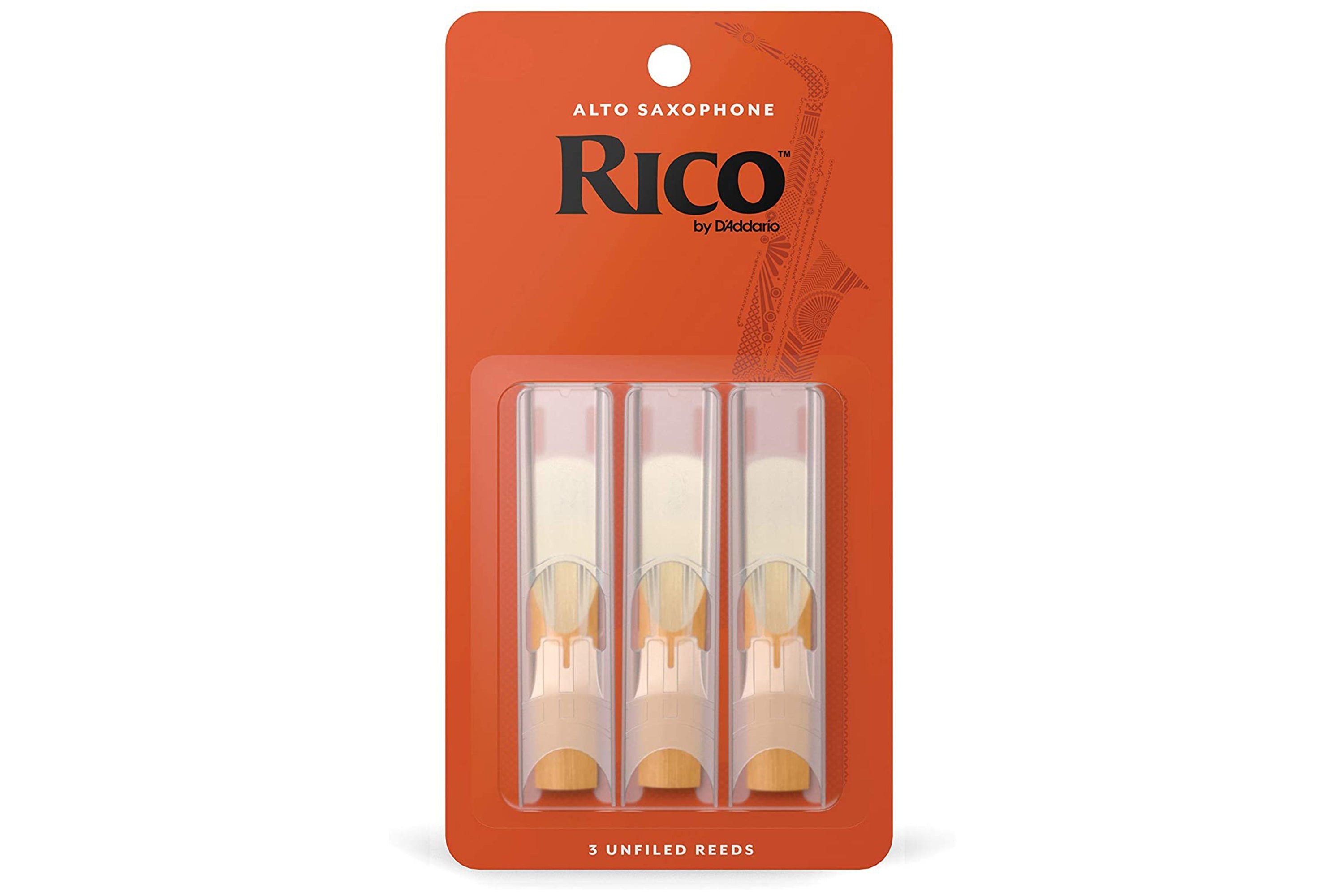 Rico by D'Addario Alto Saxophone Reeds Strength 3.0 - 3 Pack