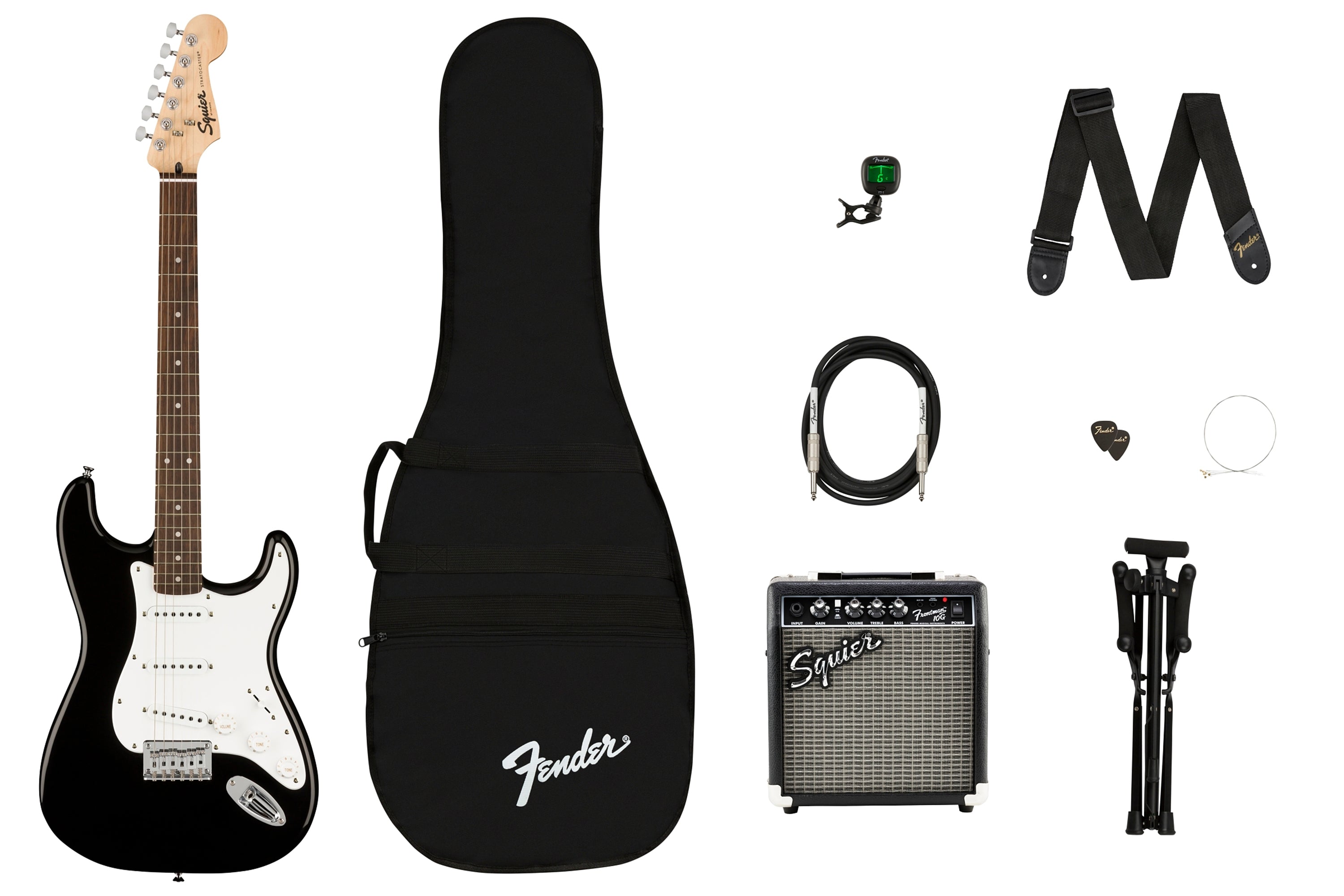 Squier By Fender Bullet HT Stratocaster Electric Guitar Pack - Black