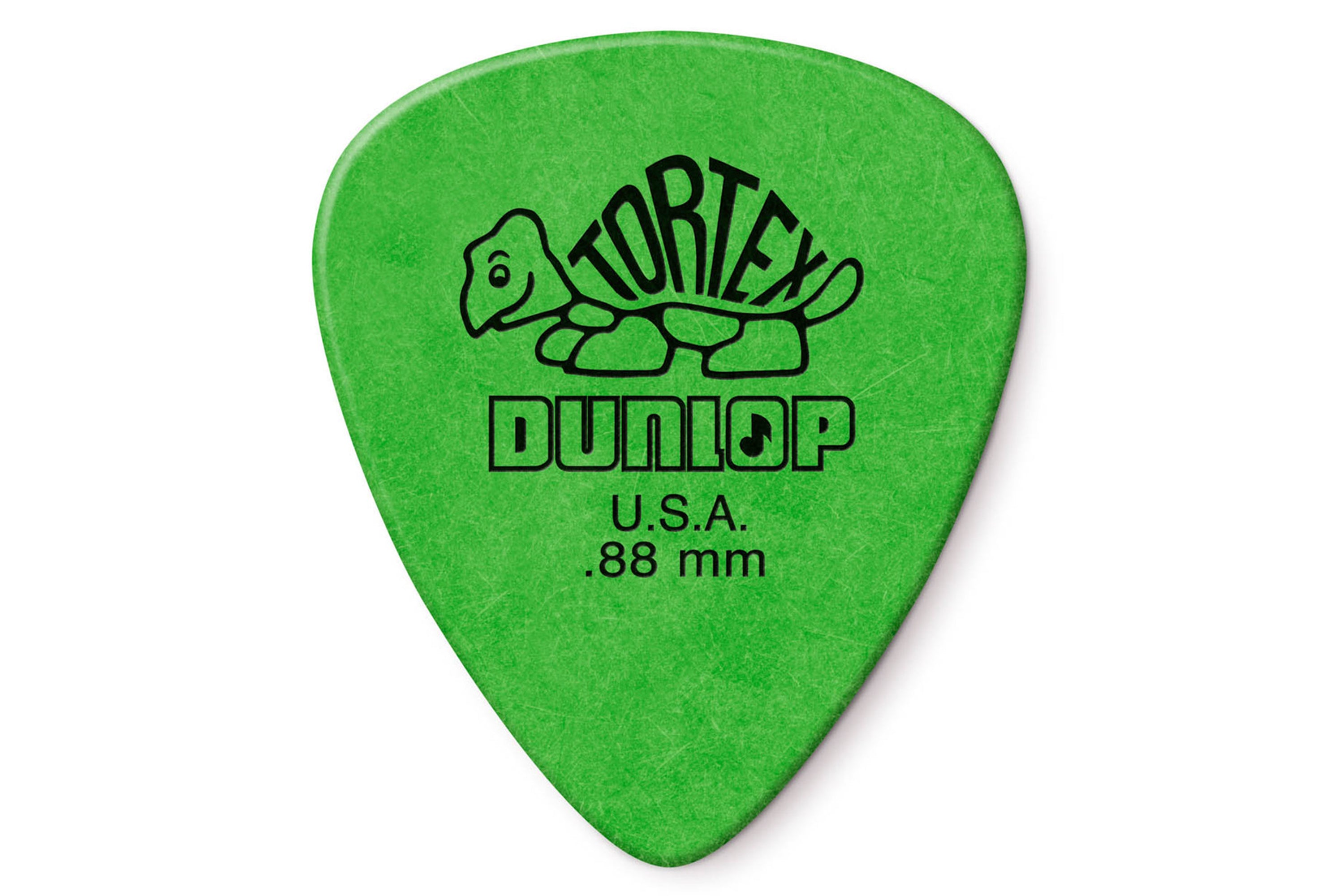 Dunlop Tortex® Standard .88mm Green Guitar & Ukulele Picks 12 Pack