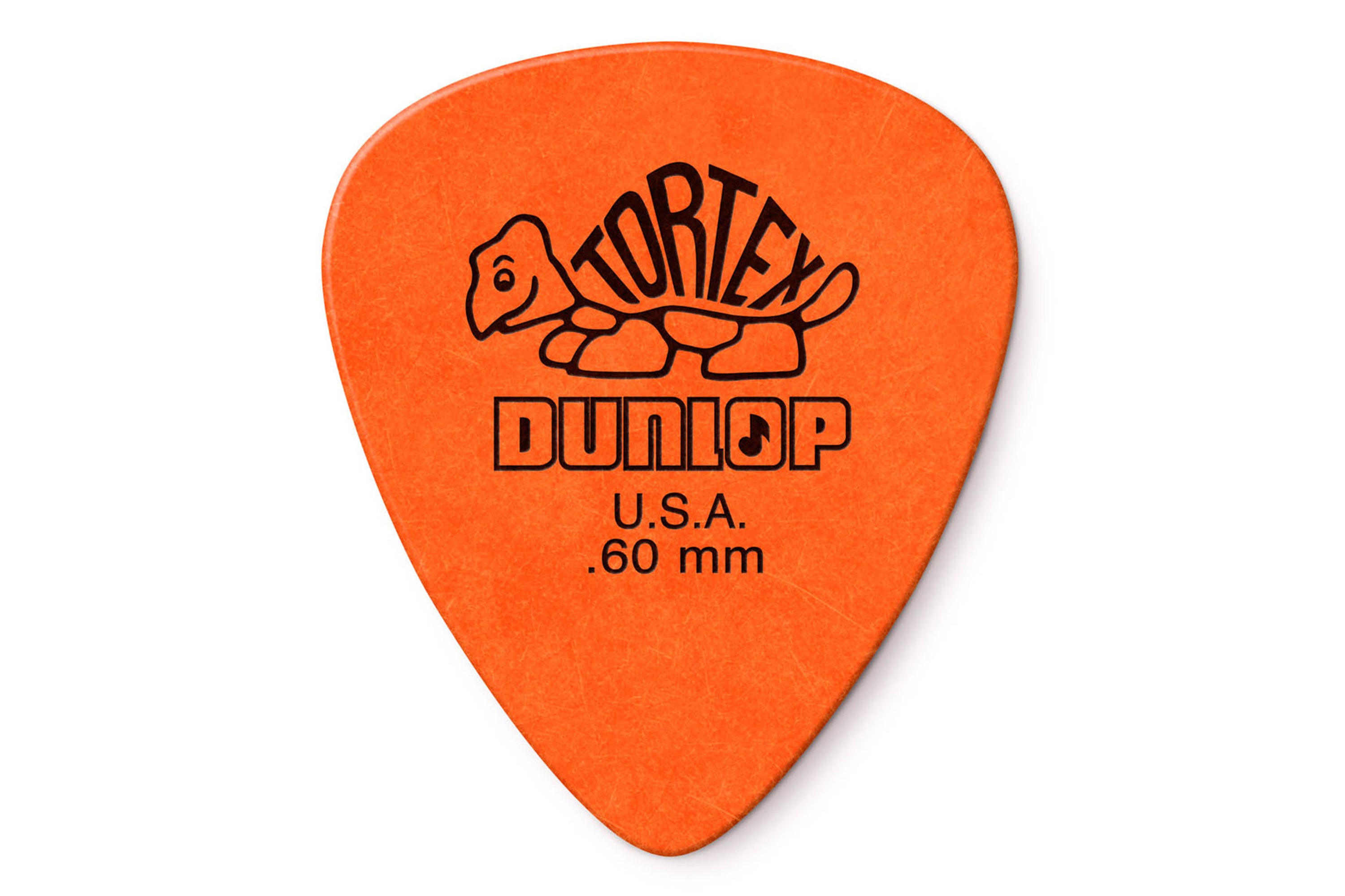 Dunlop Tortex Standard .60mm Orange Guitar & Ukulele Picks 12 Pack