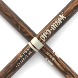 ProMark Classic Forward 5B FireGrain Hickory Drumstick Oval Wood Tip