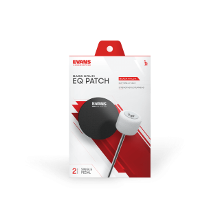 Evans EQ Single Pedal Patch Black Nylon - 2 Pack