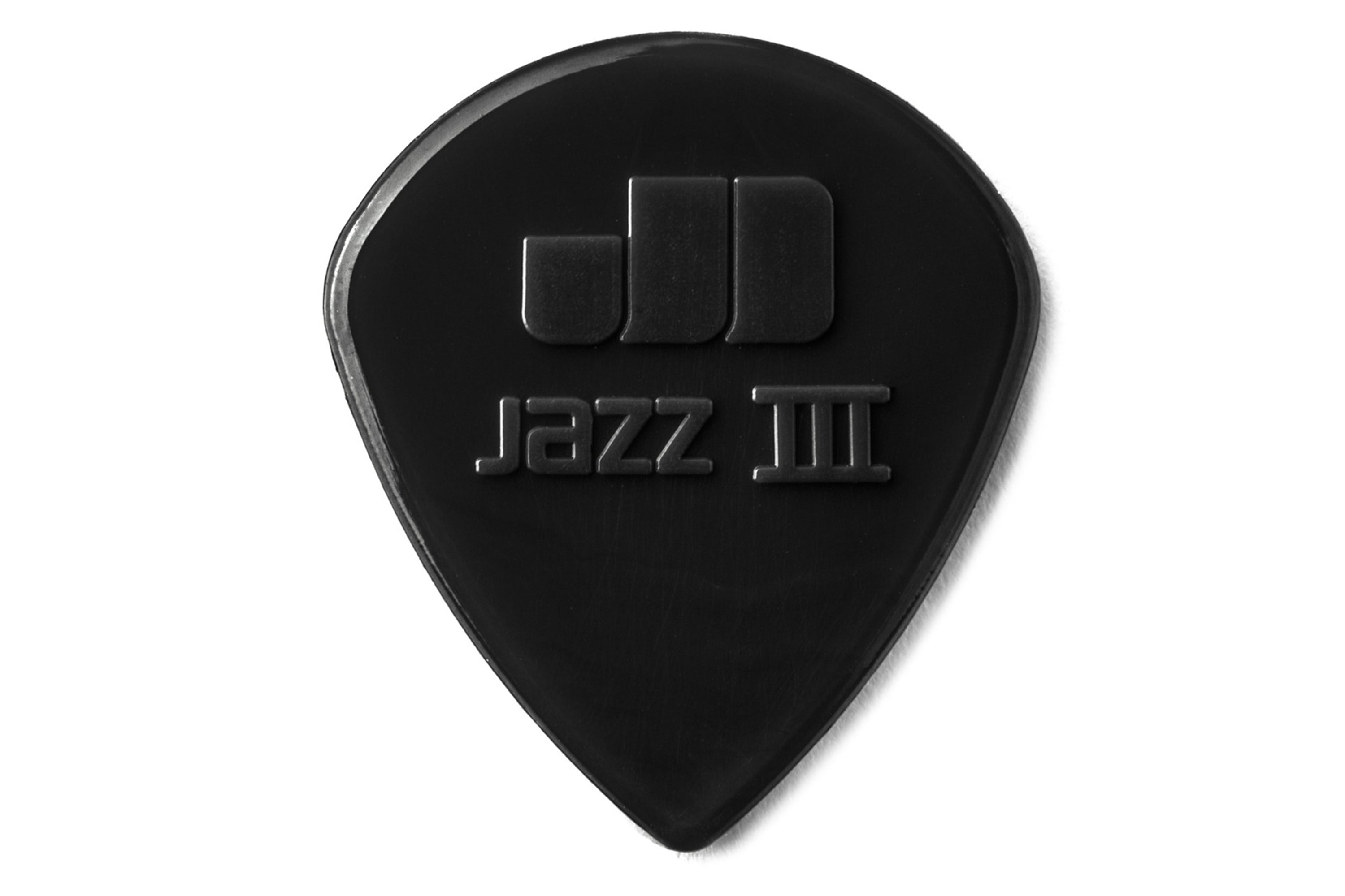 Dunlop Nylon Jazz III Stiffo Black Guitar & Ukulele Picks 6 Pack