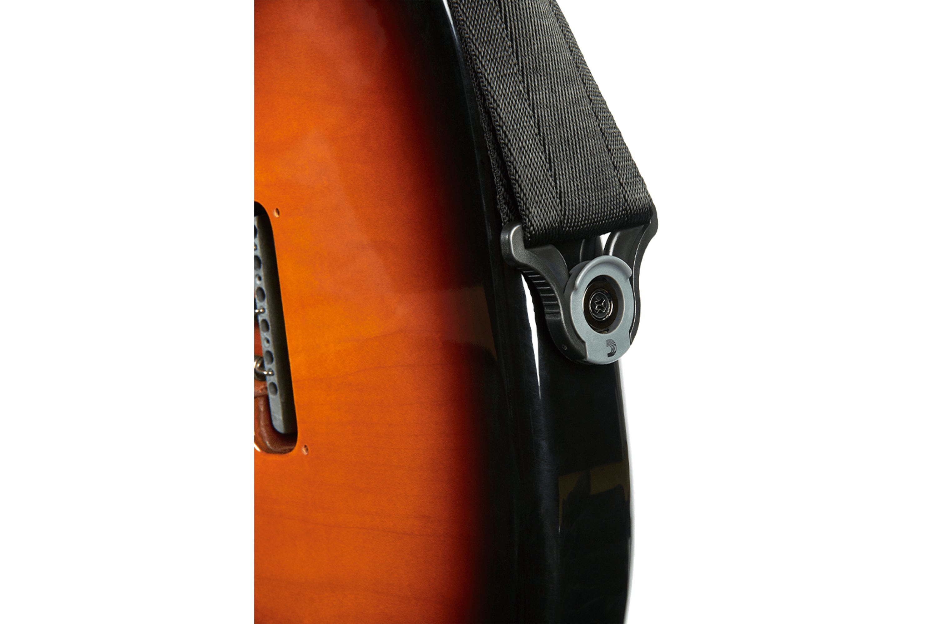 D'Addario Auto Lock Nylon Guitar Strap - Black