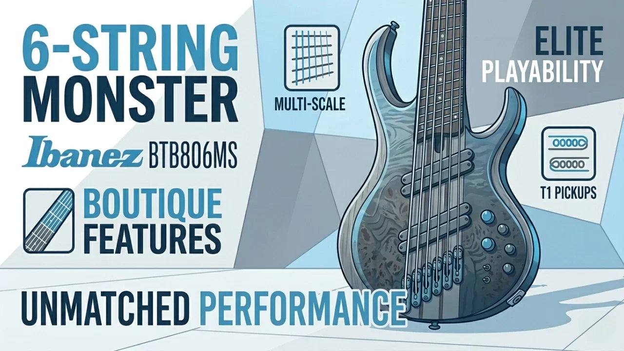 Ibanez BTB806MS 6-string Bass Guitar | Boutique Performance