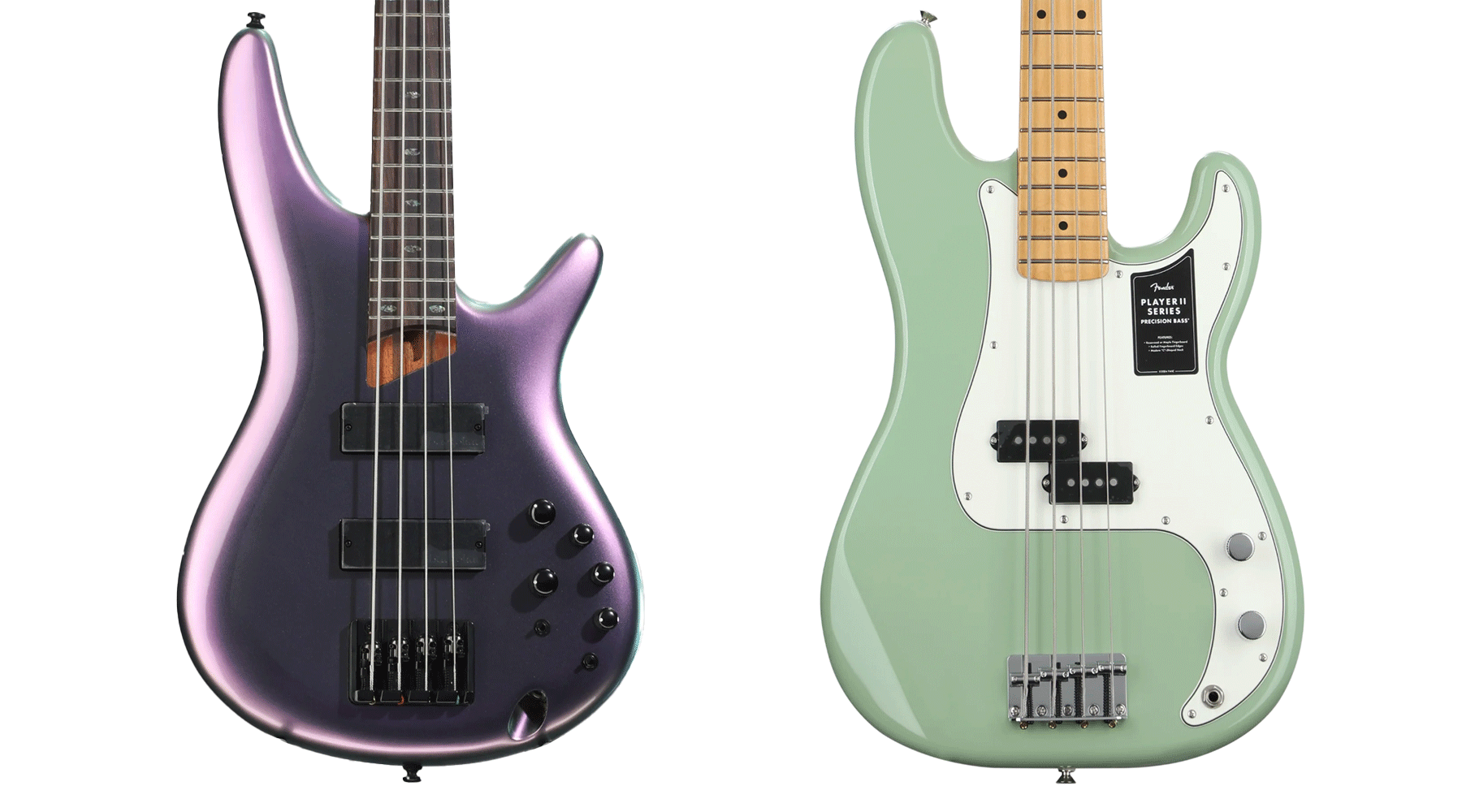 Ibanez SR500E vs. Fender Player Precision Bass: Modern vs. Classic Bass Guitar