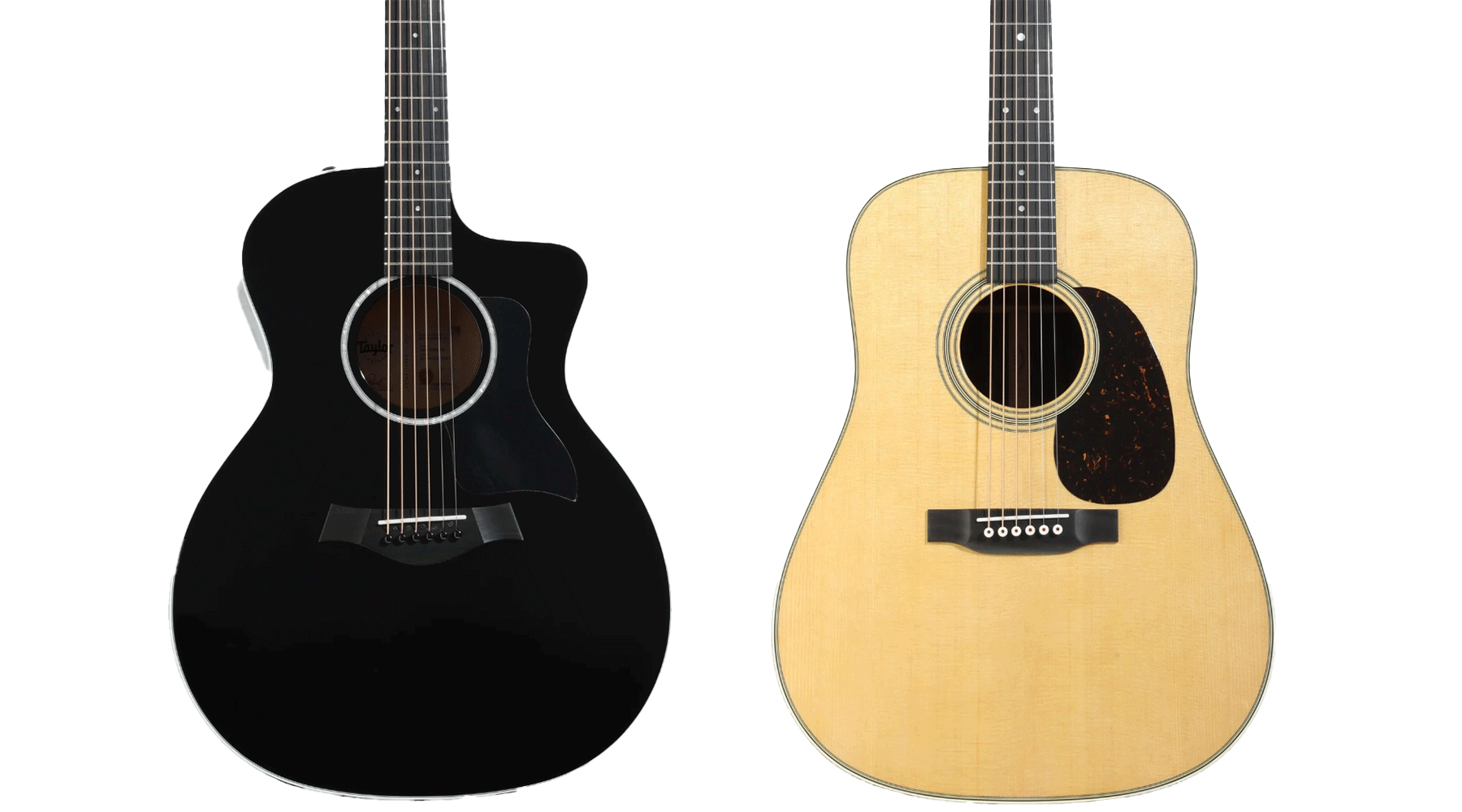 Taylor 214ce vs. Martin D-28: Acoustic Guitar Showdown