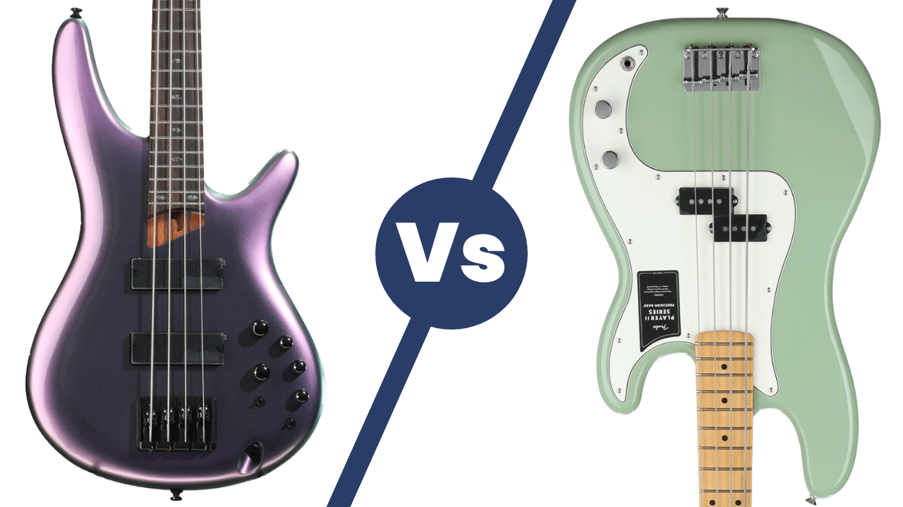 Ibanez SR500E vs. Fender Player Precision Bass: Modern vs. Classic Bass Guitar