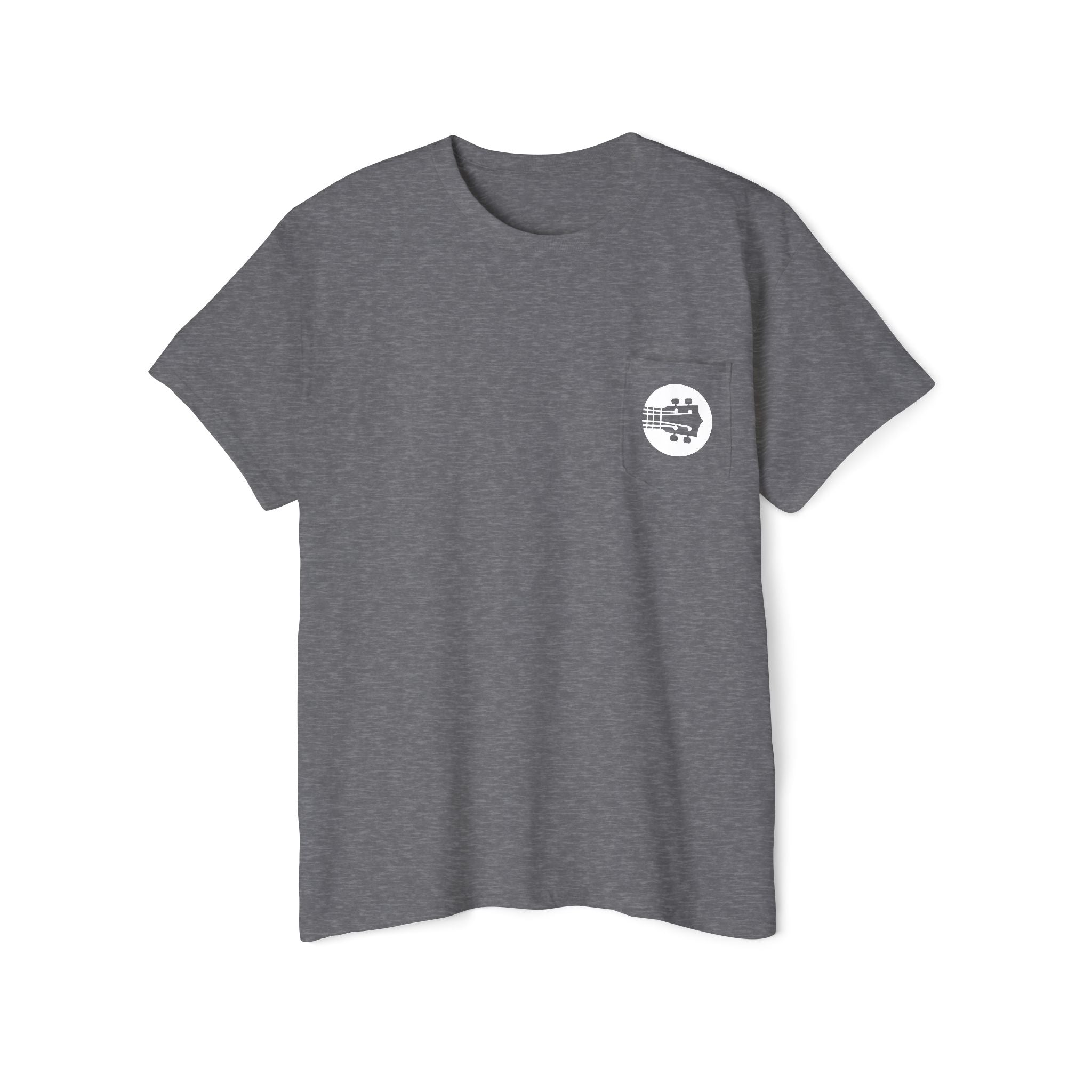 Uke Like The Pros T-Shirt - Small White Chest Logo