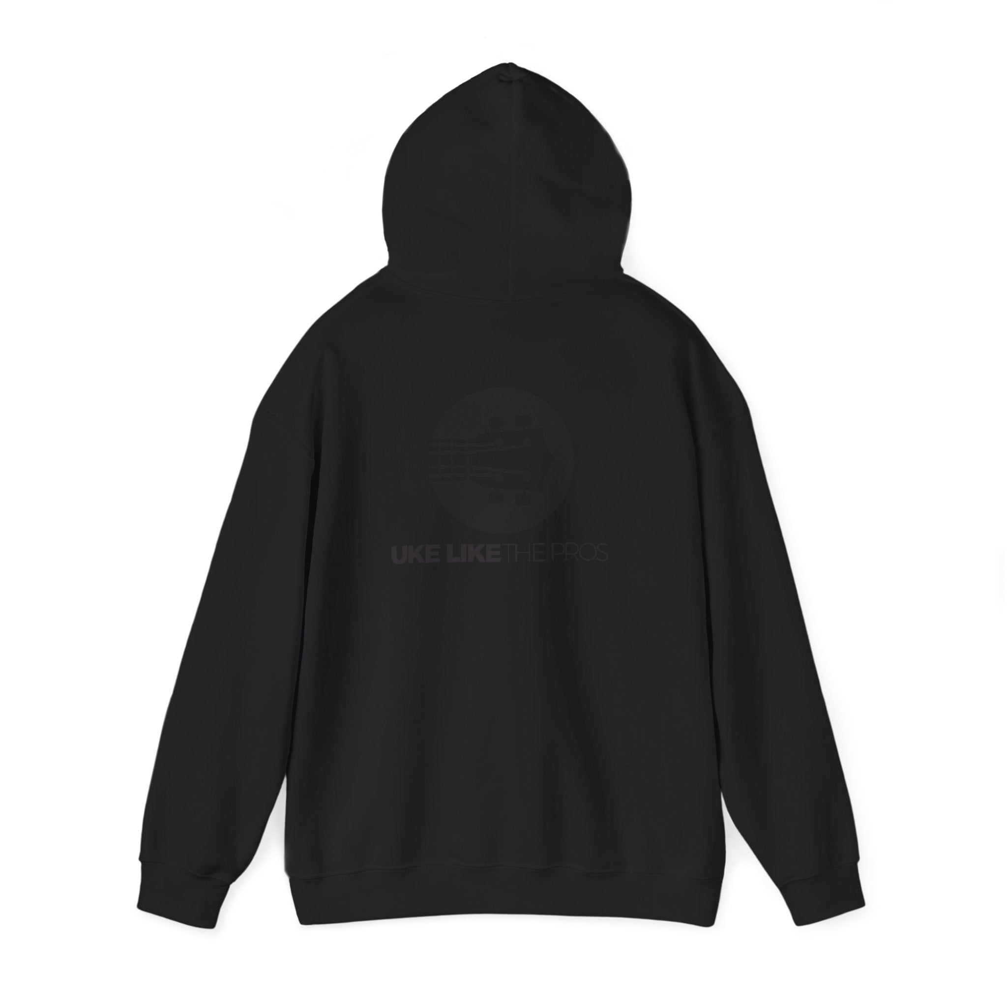 Uke Like The Pros Hoodie - Black Logo Pullover