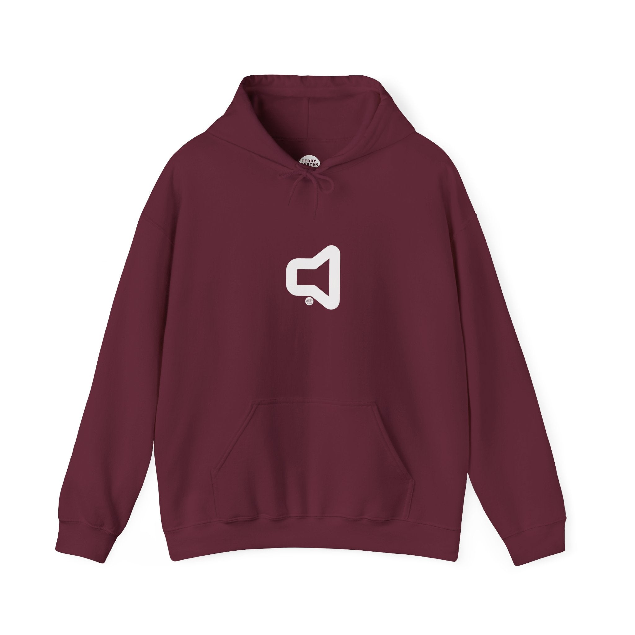 Speaker Icon Hoodie - White Logo