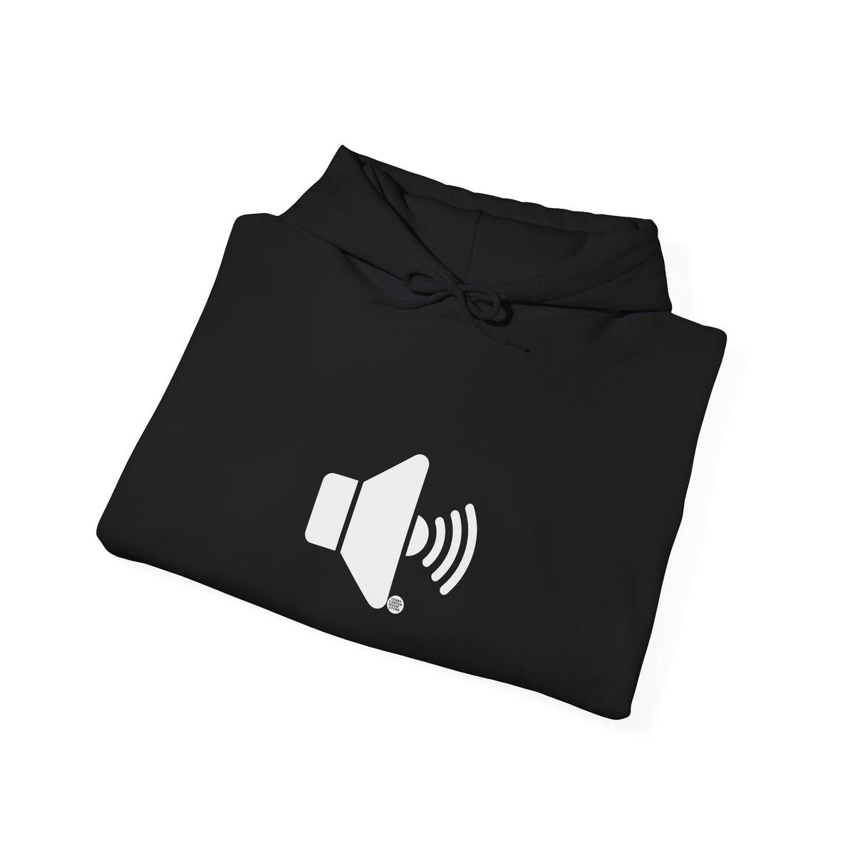 Sound On Speaker Icon Hoodie - White Logo