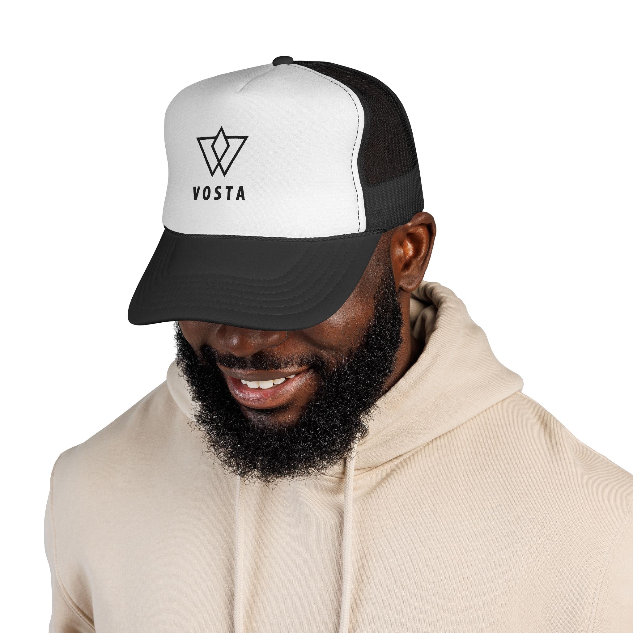 Vosta Trucker Cap — Black Logo