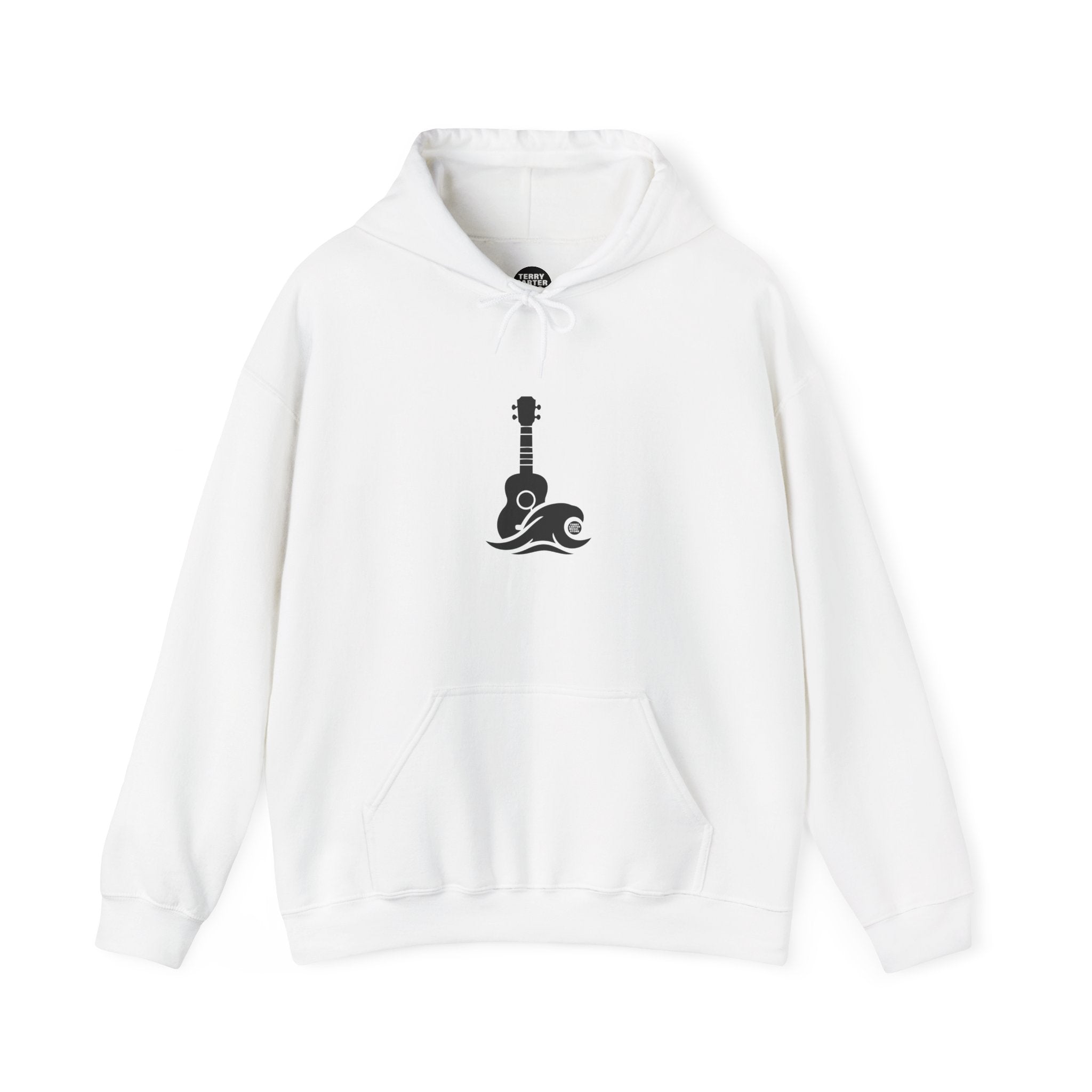 Ukulele Musician Hoodie - White Logo
