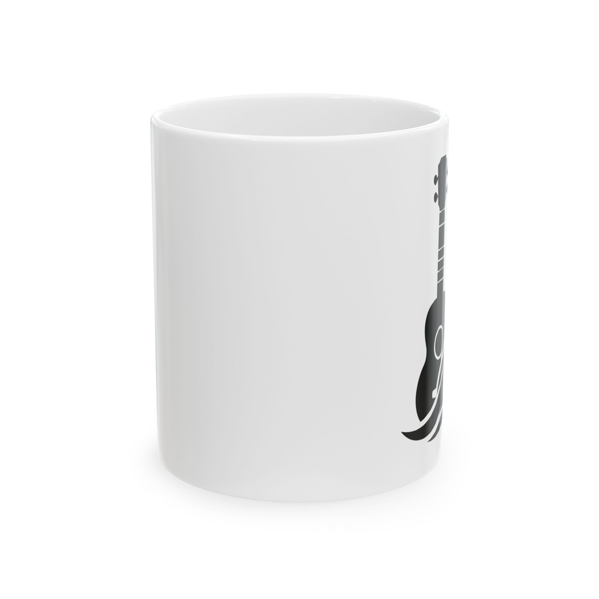 Ukulele Musician White Coffee Cup - 11oz & 15oz